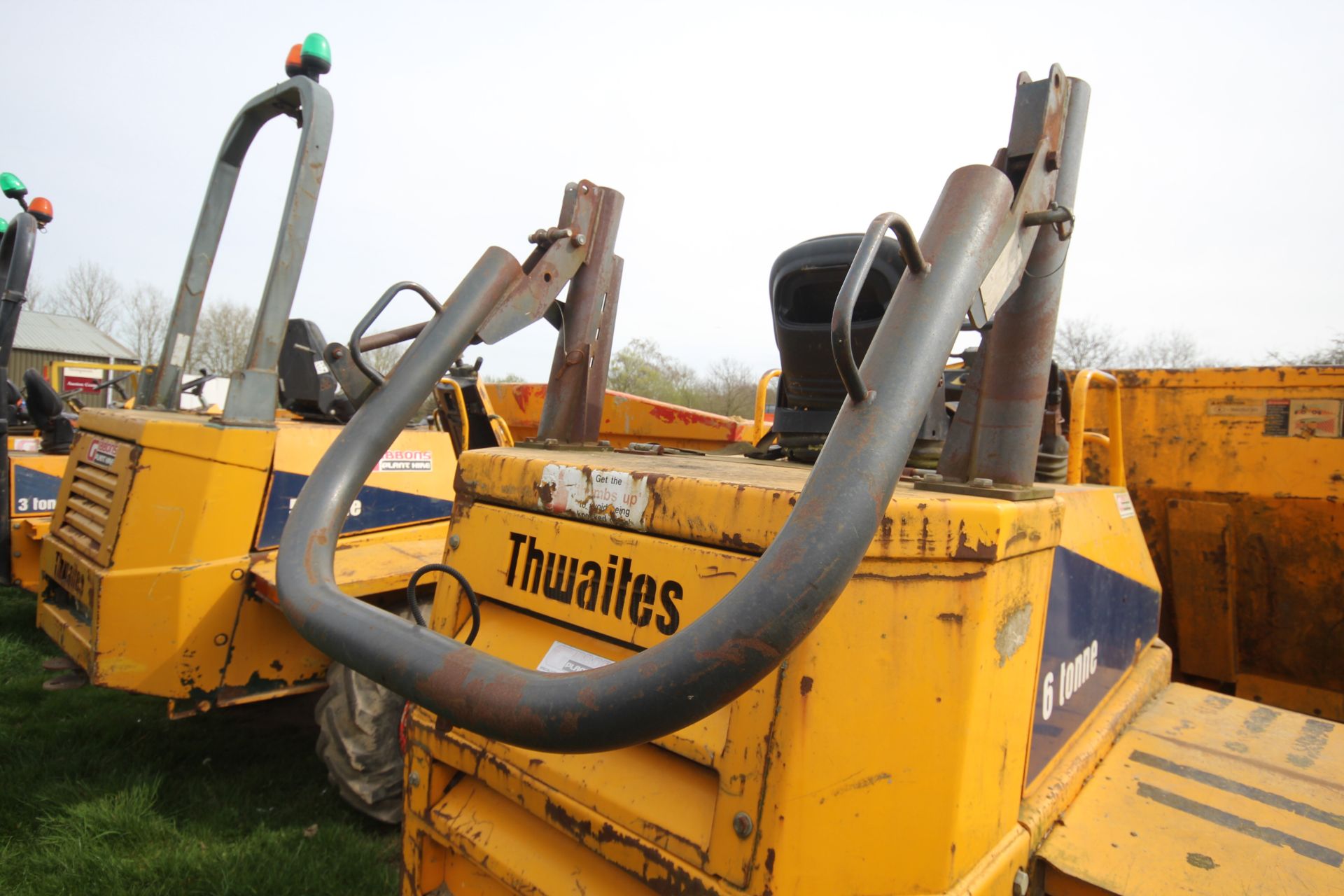 Thwaites 6T 4WD dumper. 2007. 4,971 hours. Serial number SLCM565ZZ706B4658. 405/70-20 wheels and - Image 14 of 35