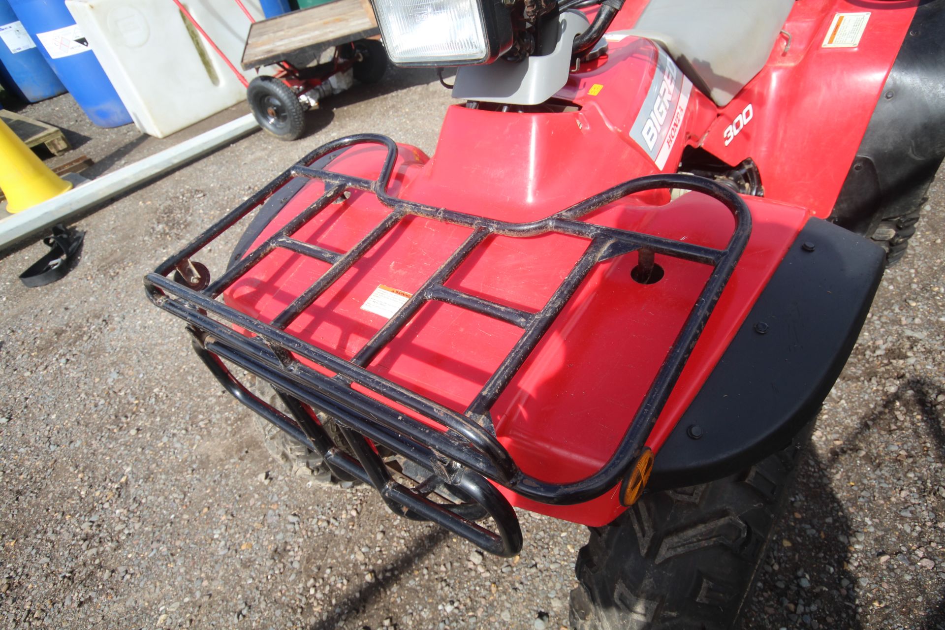 Honda Big Red 300 2WD quad bike. 1992. Owned from new. Key held. V - Bild 6 aus 24