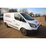 Ford Transit Custom 290 2L diesel manual van. Registration YE17 YYX. Date of first registration 31/