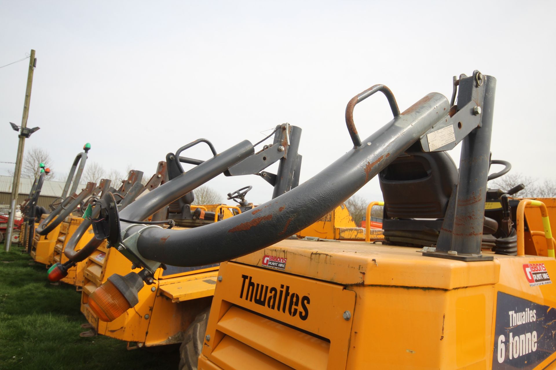 Thwaites 6T 4WD dumper. 2018. 1,010 hours. Registration BX67 LFJ. Date of first registration 01/02/ - Image 14 of 34