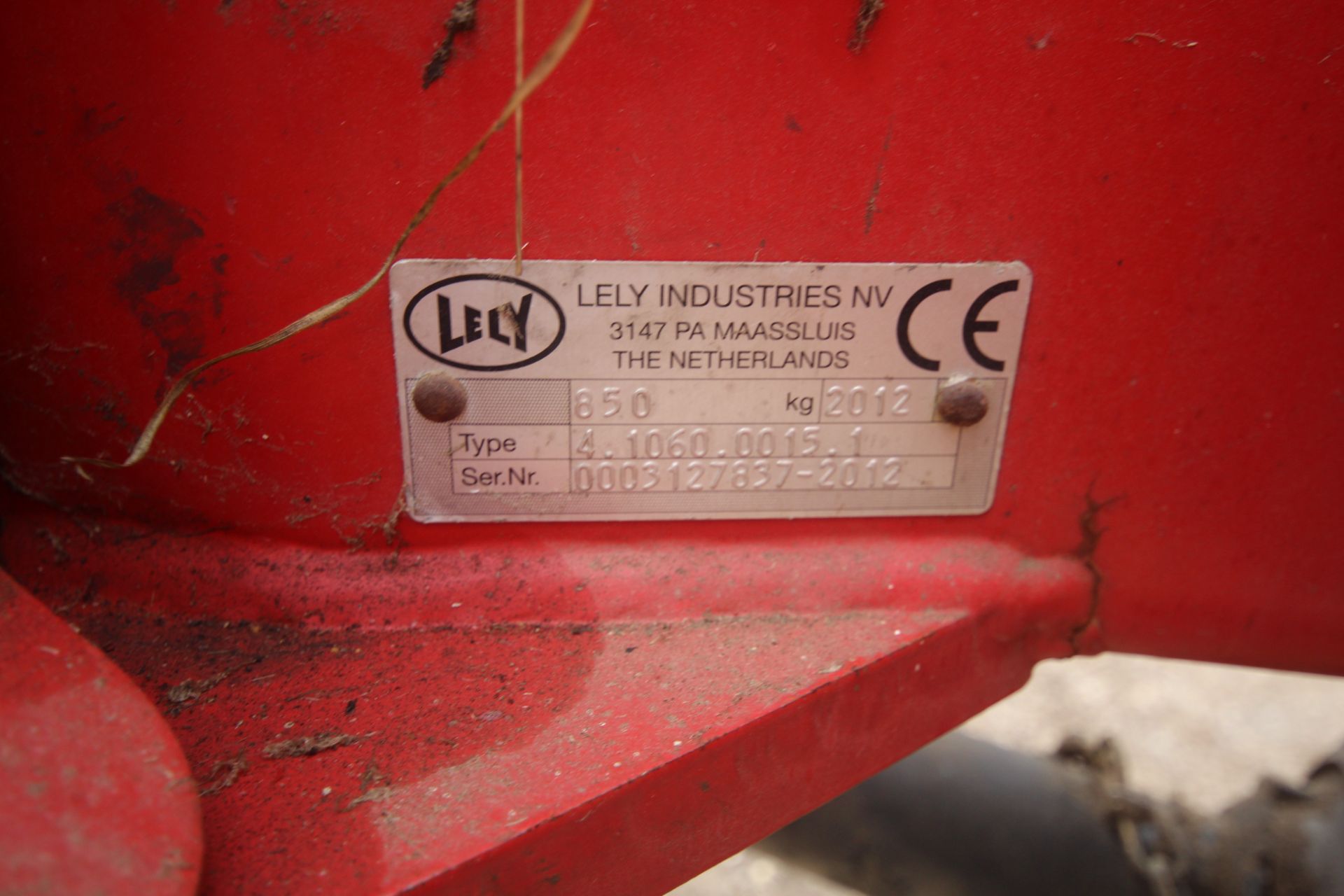 Lely Hibiscus 458S single rotor rake. Serial number 0003127837. V - Image 15 of 15
