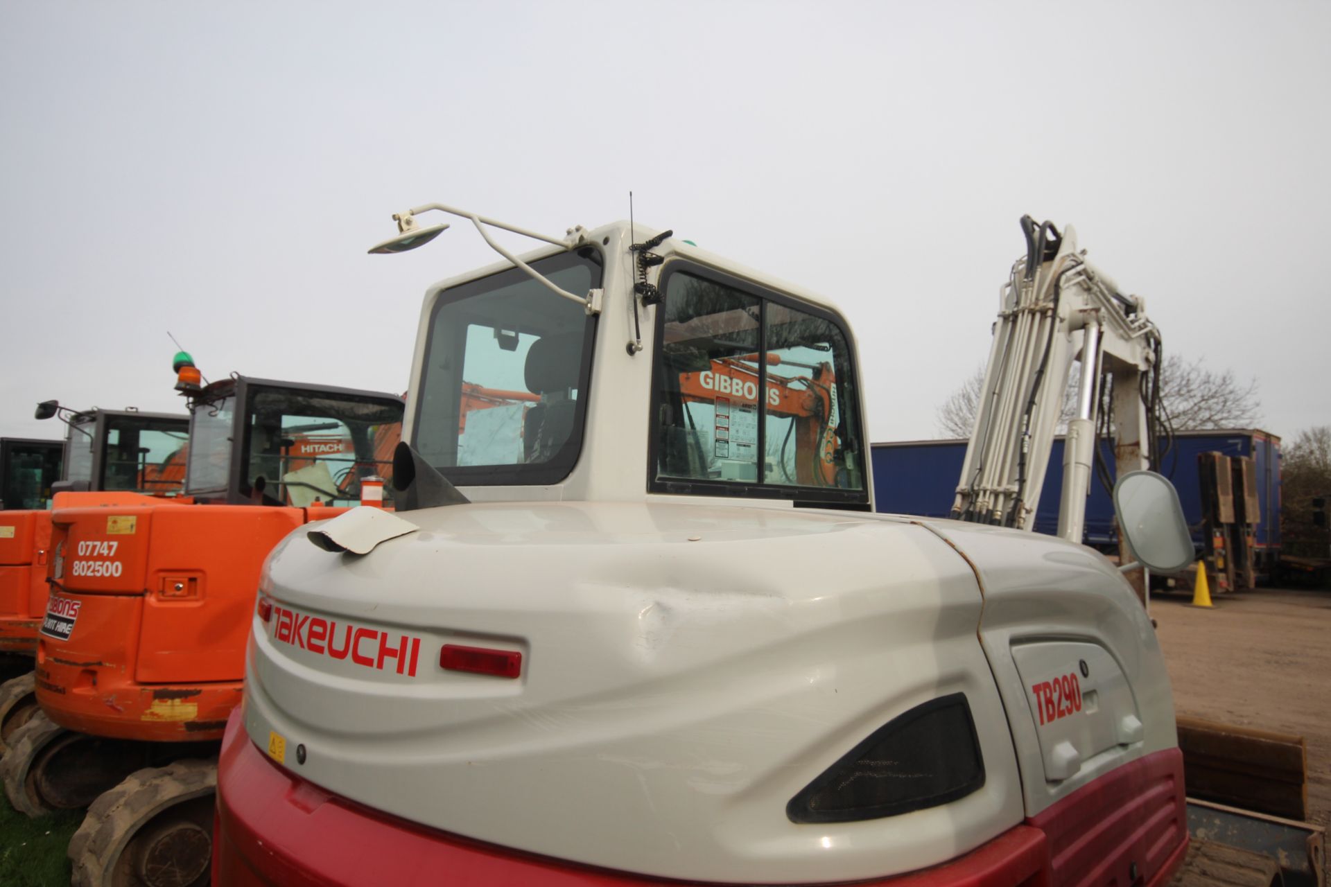 Takeuchi TB290 9T rubber track excavator. 2018. 5,524 hours. Serial number 190200976. With 4x - Image 26 of 68