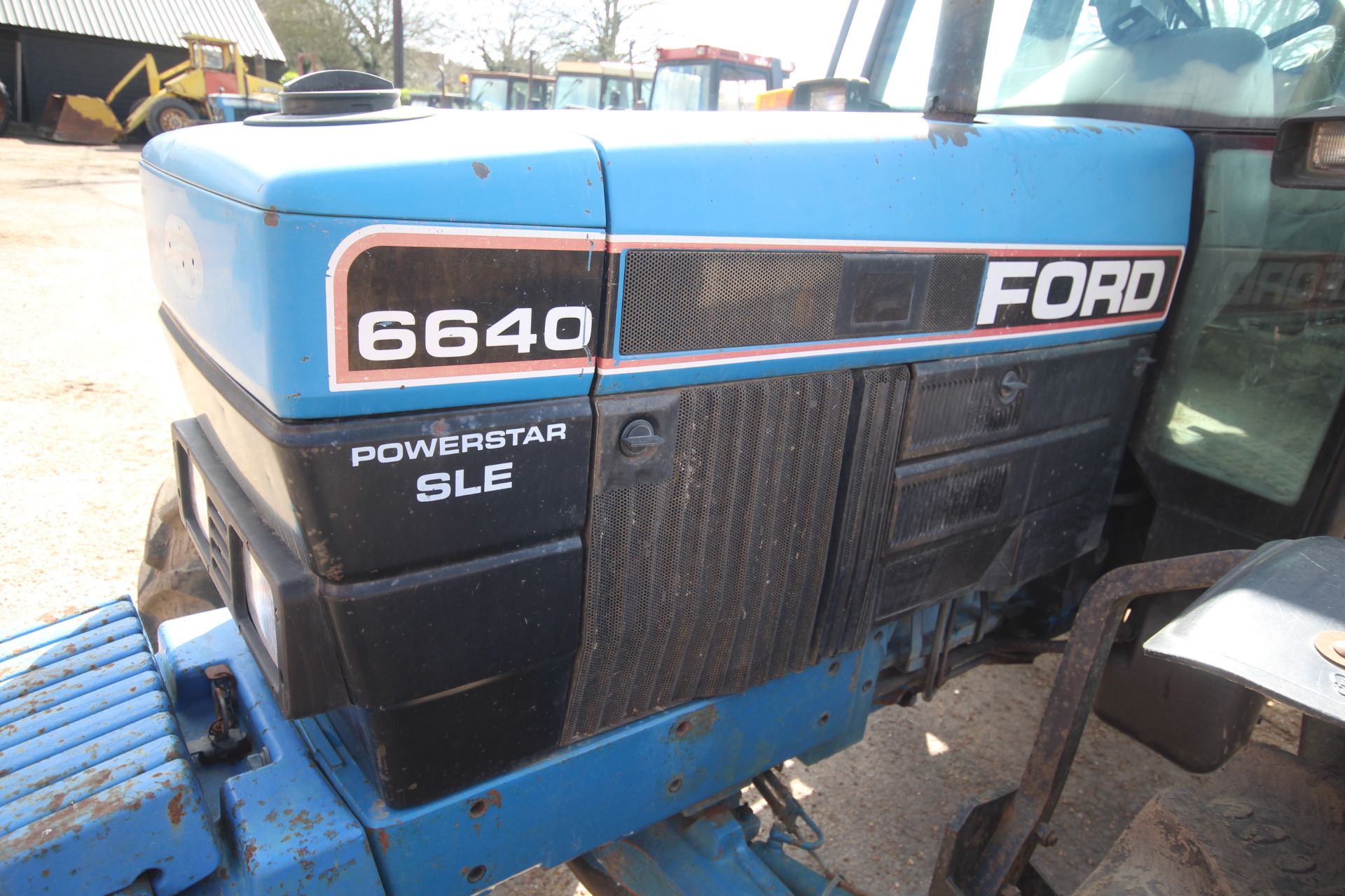 Ford 6640 Powerstar SLE 4WD tractor. Registration M622 WVW. Date of first registration 09/01/1995. - Image 7 of 67