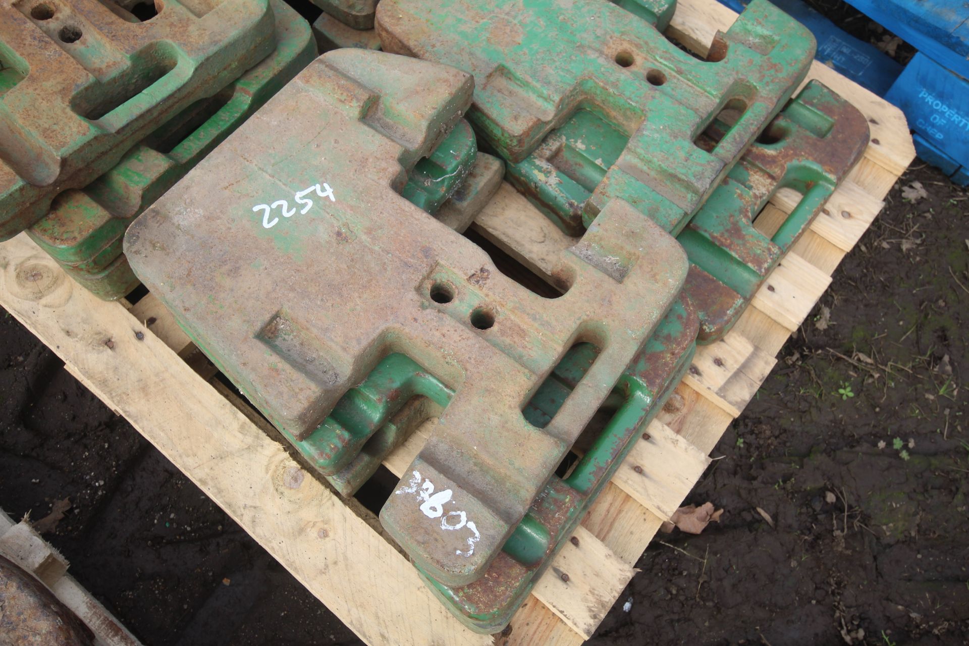 10x John Deere weights. - Image 2 of 5