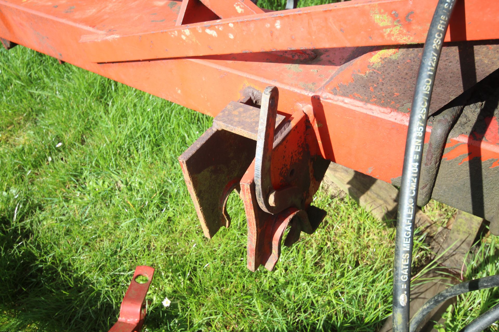 Large set of hydraulic folding spring tines. Owned from new. From a local Deceased estate. - Image 8 of 17