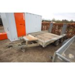 Ifor Williams GX106 10ftx6ft twin axle plant trailer. With ramps. V For sale on behalf of the