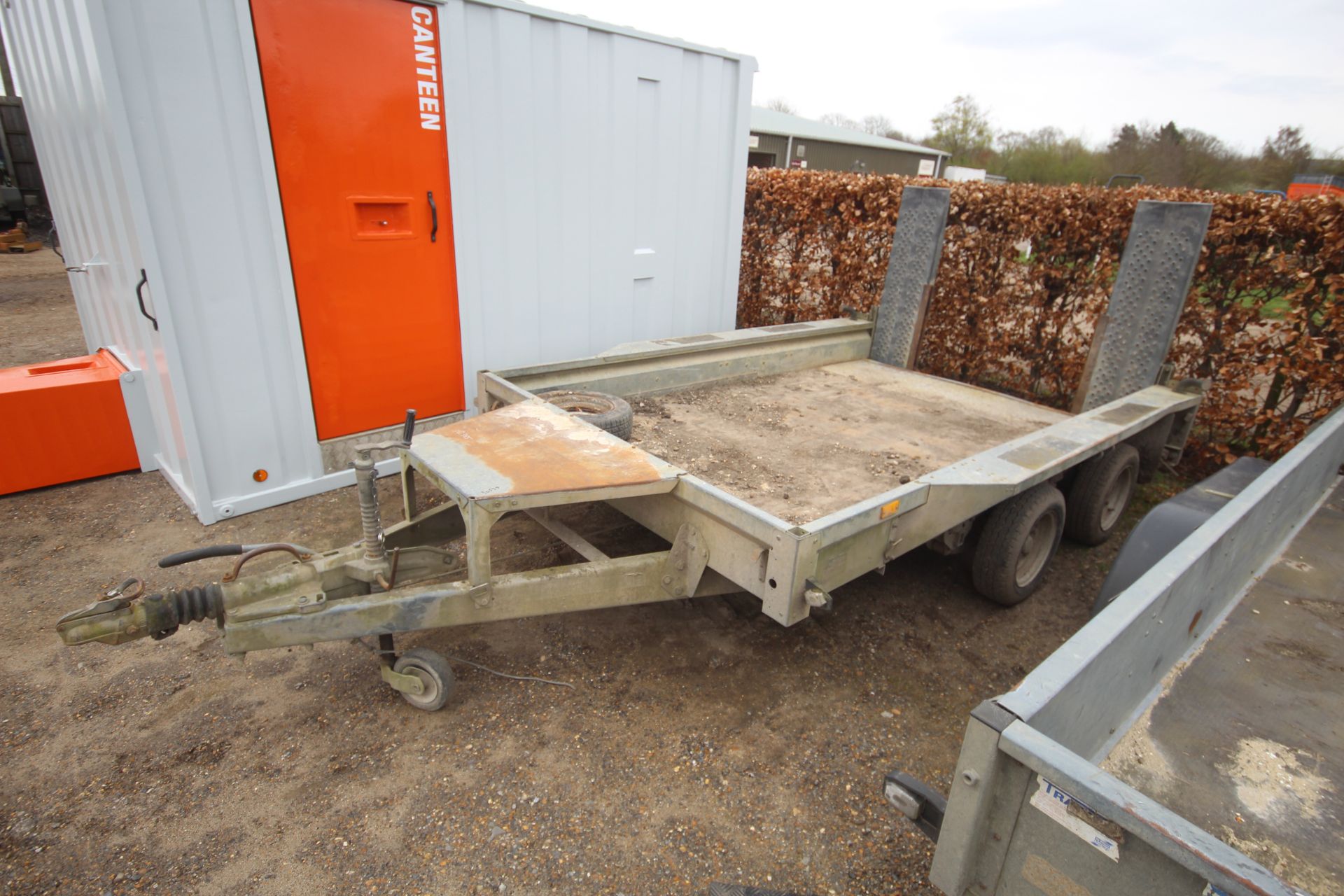 Ifor Williams GX106 10ftx6ft twin axle plant trailer. With ramps. V For sale on behalf of the