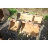 4x excavator buckets. To include 18in, 29.5in, 36in and 17.5in. For sale on behalf of the Directors,