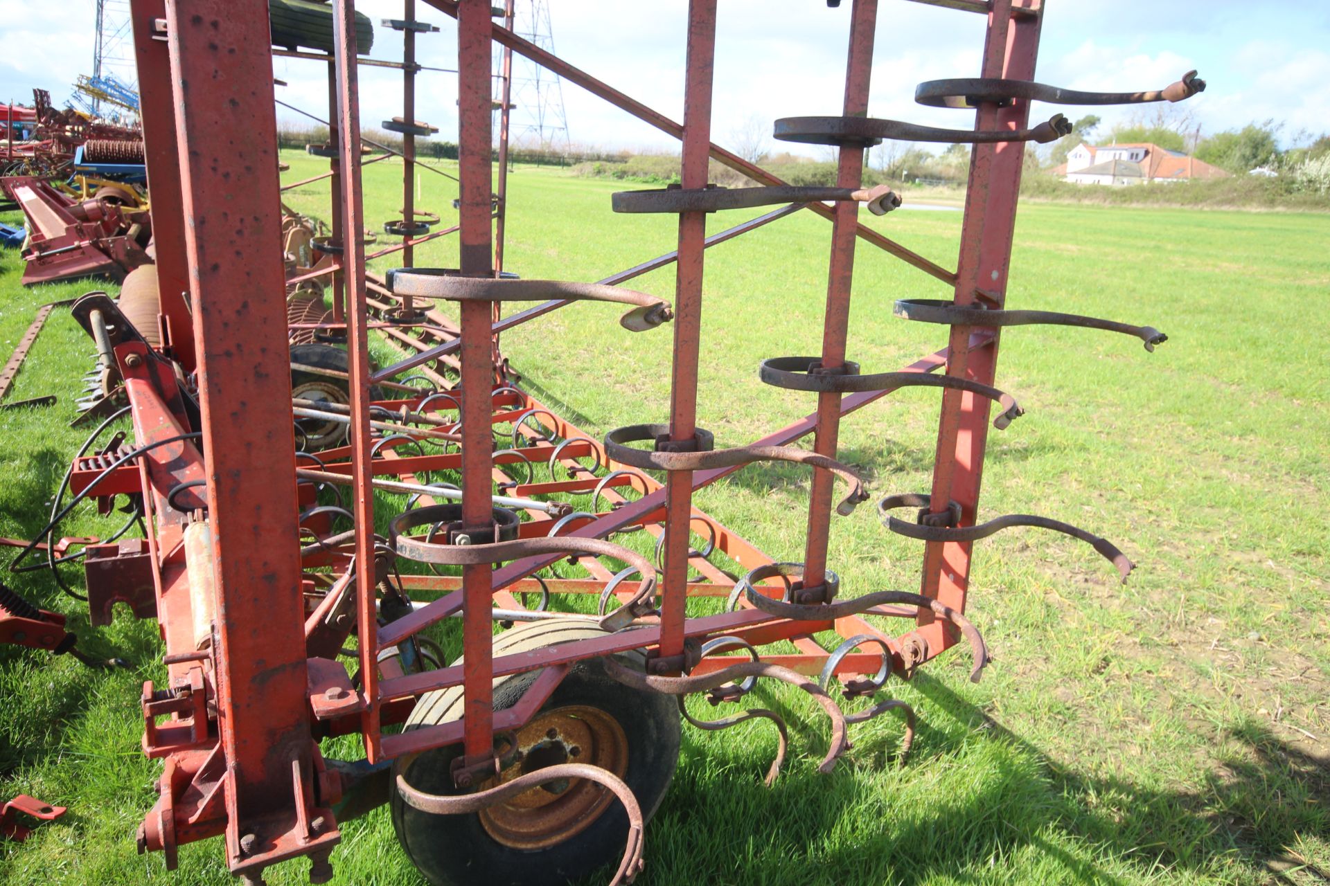 Large set of hydraulic folding spring tines. Owned from new. From a local Deceased estate. - Image 10 of 17