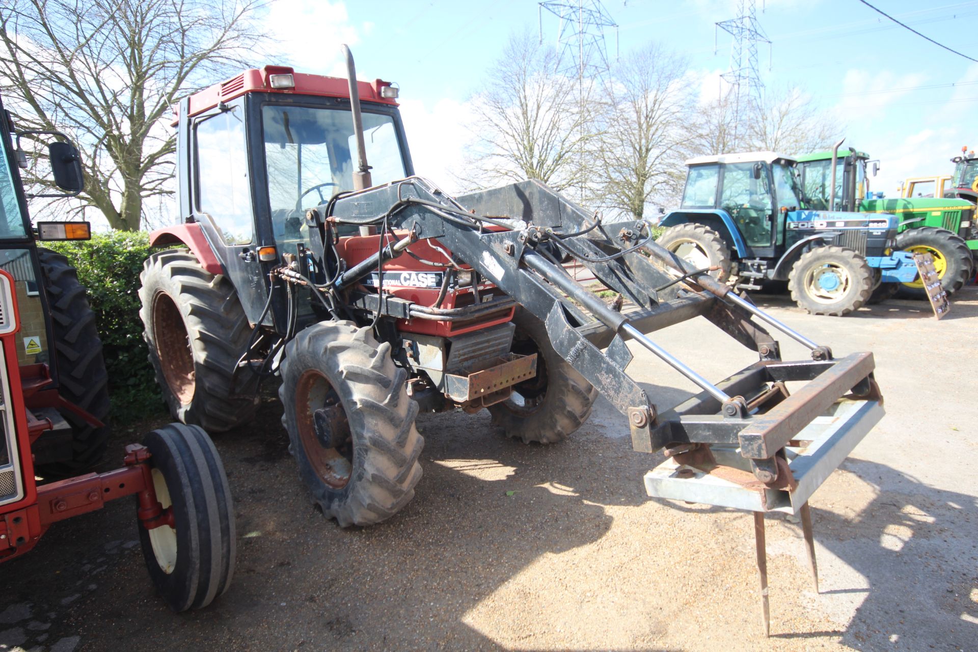 Case International 785XL 4WD tractor. Registration E449 TEC. Date of first registration 07/12/