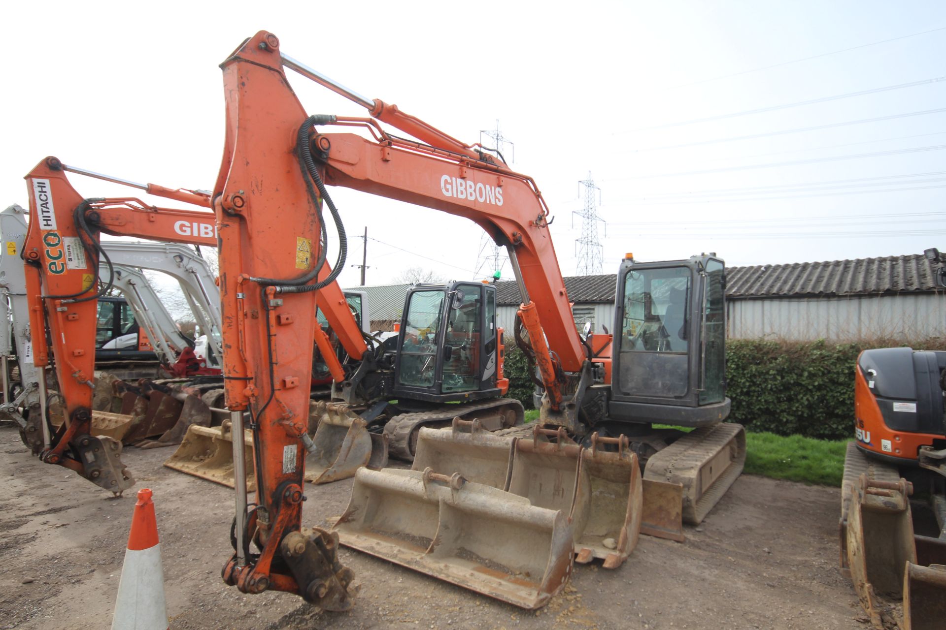 Hitachi Z-Axis 85-USB LC-3 8.5T rubber track excavator. 2012. 7,217 hours. Serial number HCM - Image 2 of 71