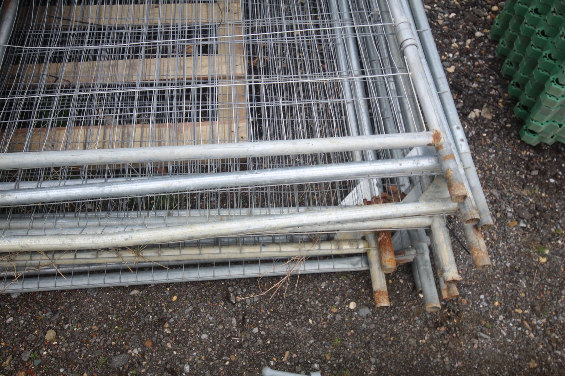 Quantity of Heras fence panels, gates, feet and cl - Image 7 of 8