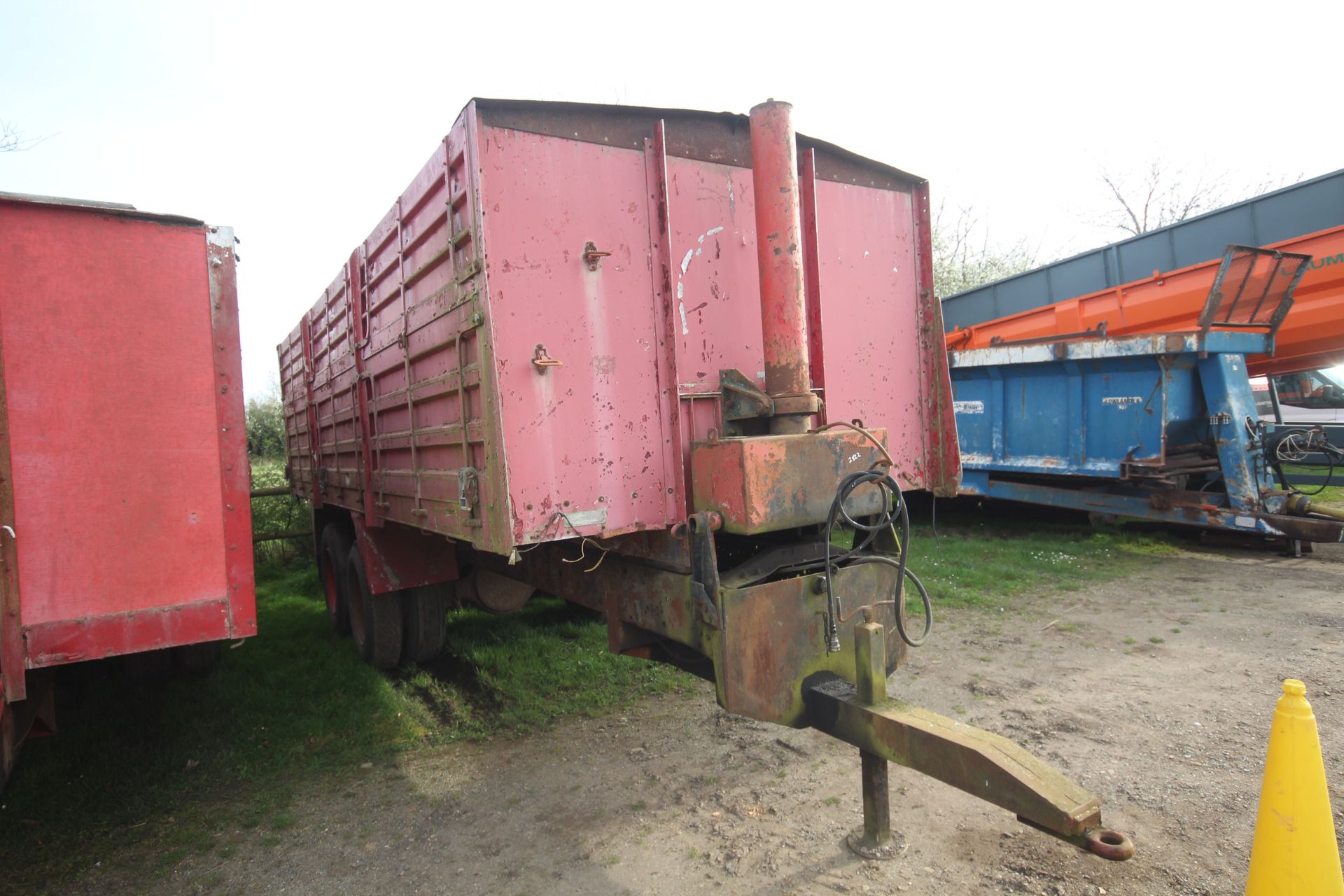 18T twin axle lorry conversion tipping trailer. With aluminium body. V - Image 2 of 28