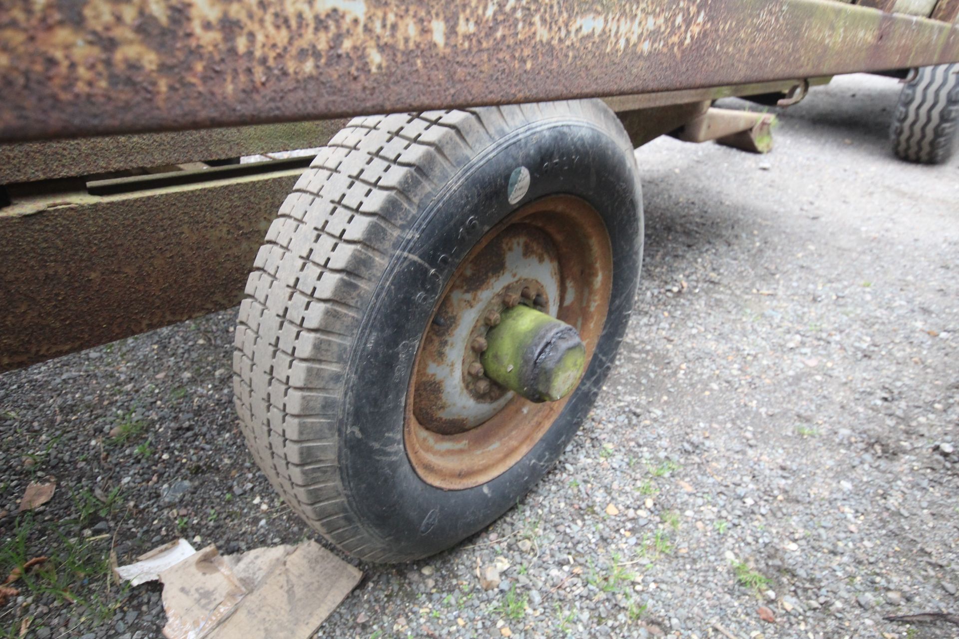 Ferguson 3T single axle tipping trailer. Vendor reports that is it sfitted with 7.50-16 Blockley - Image 10 of 21