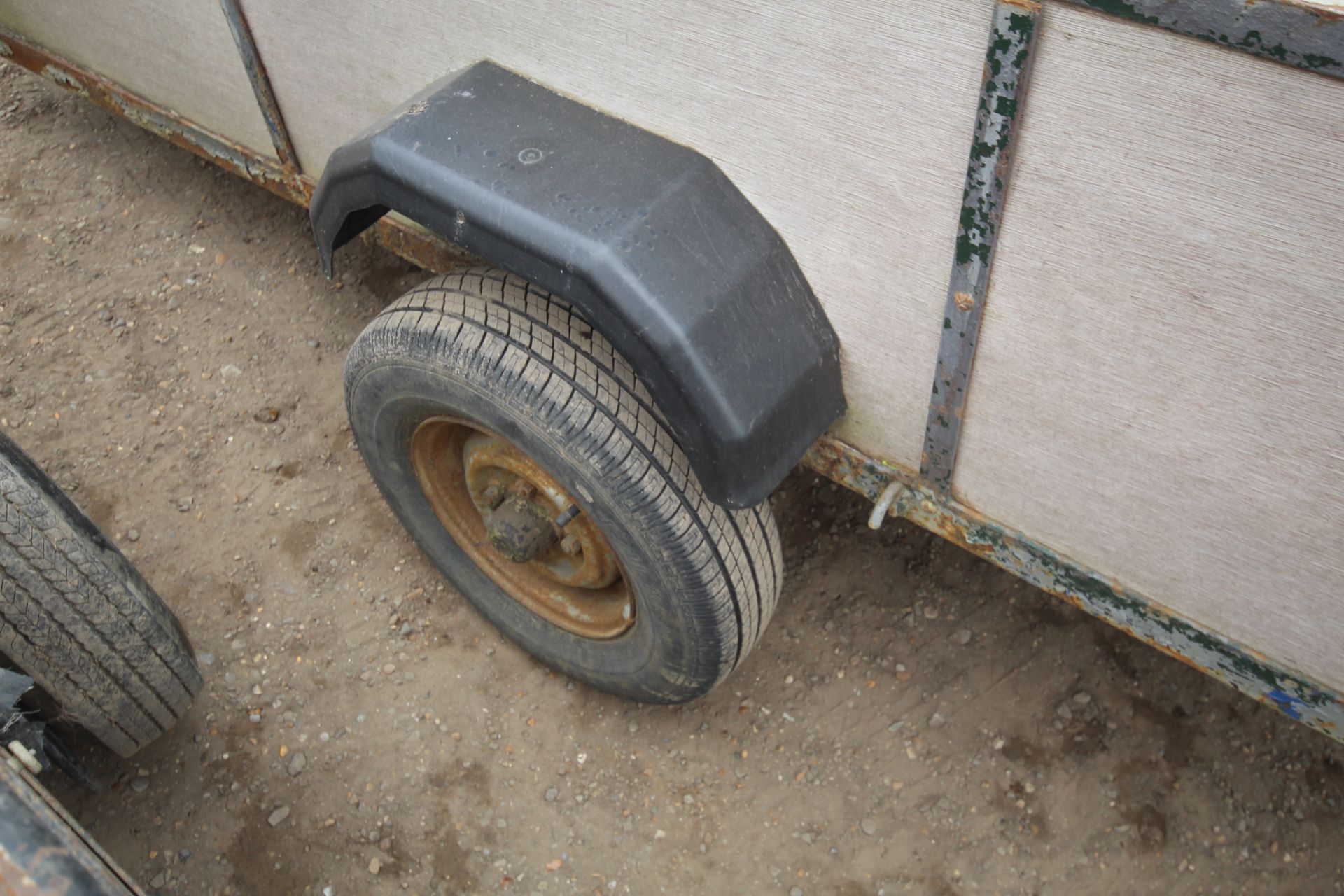 7ft x 4ft single axle car trailer. V - Image 14 of 17