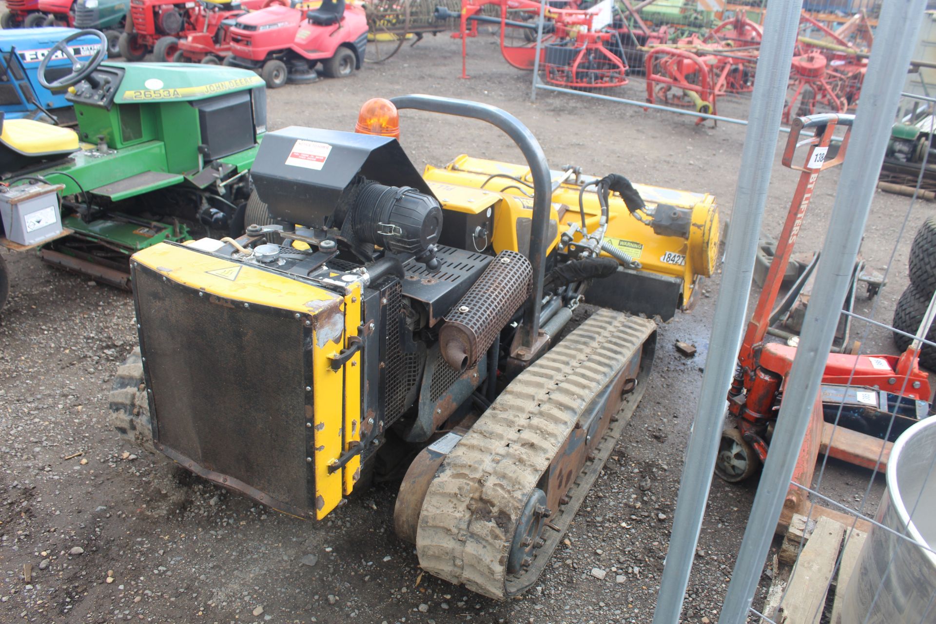 McConnel Robocut remote control rubber track flail mower. 2015. 1,285 hours. Serial number M1538518. - Image 3 of 31