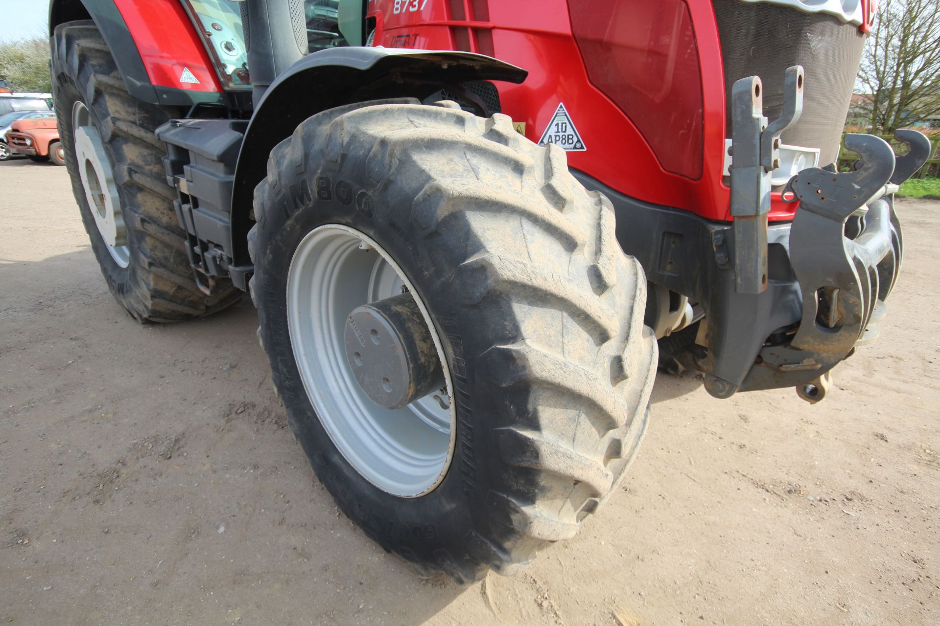Massey Ferguson 8737 4WD tractor. Registration AY17 AVG. Date of first registration 14/03/2017. 4, - Image 13 of 104