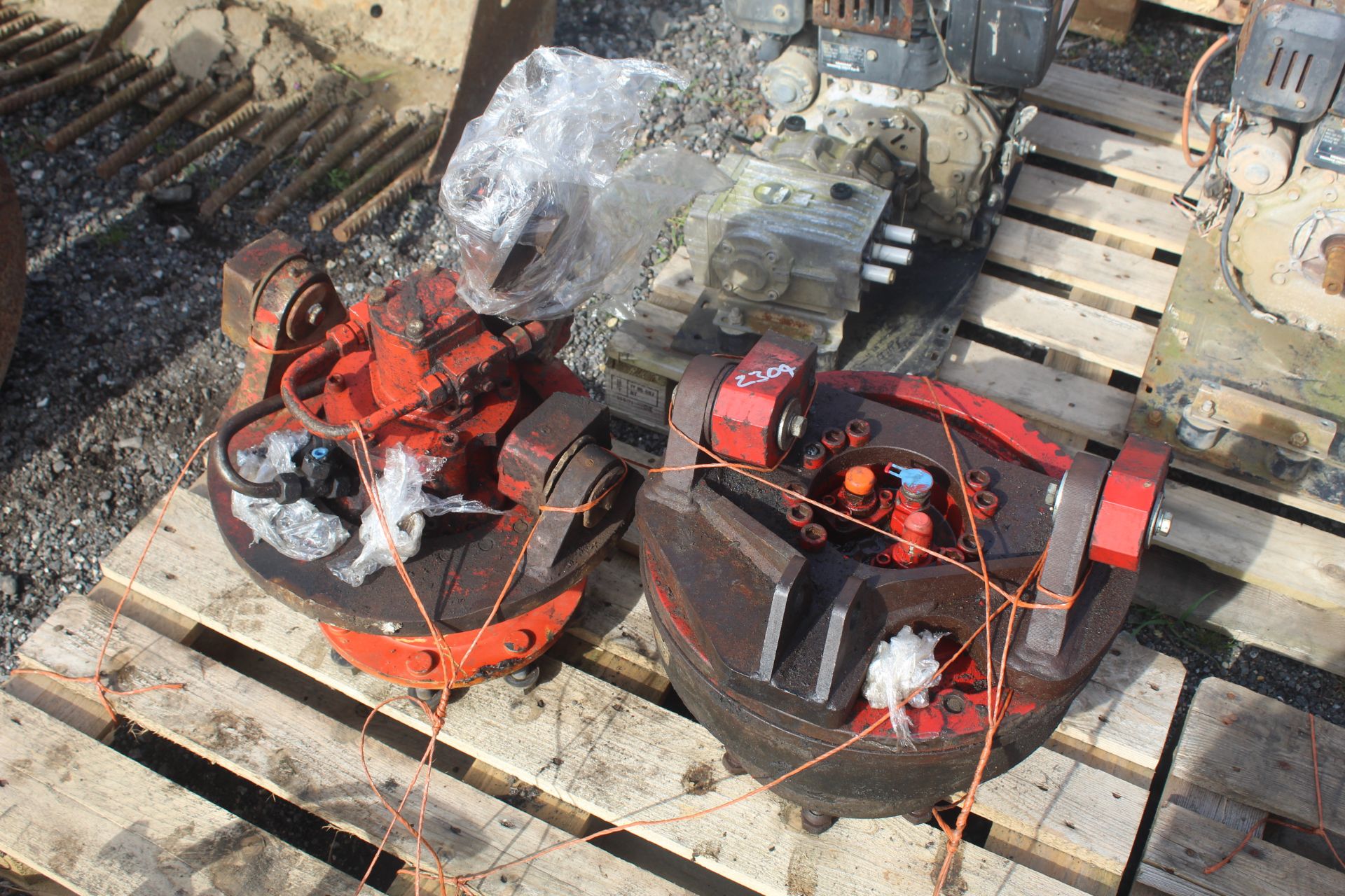 Pair of Grimme Hydraulic wheel motors. V