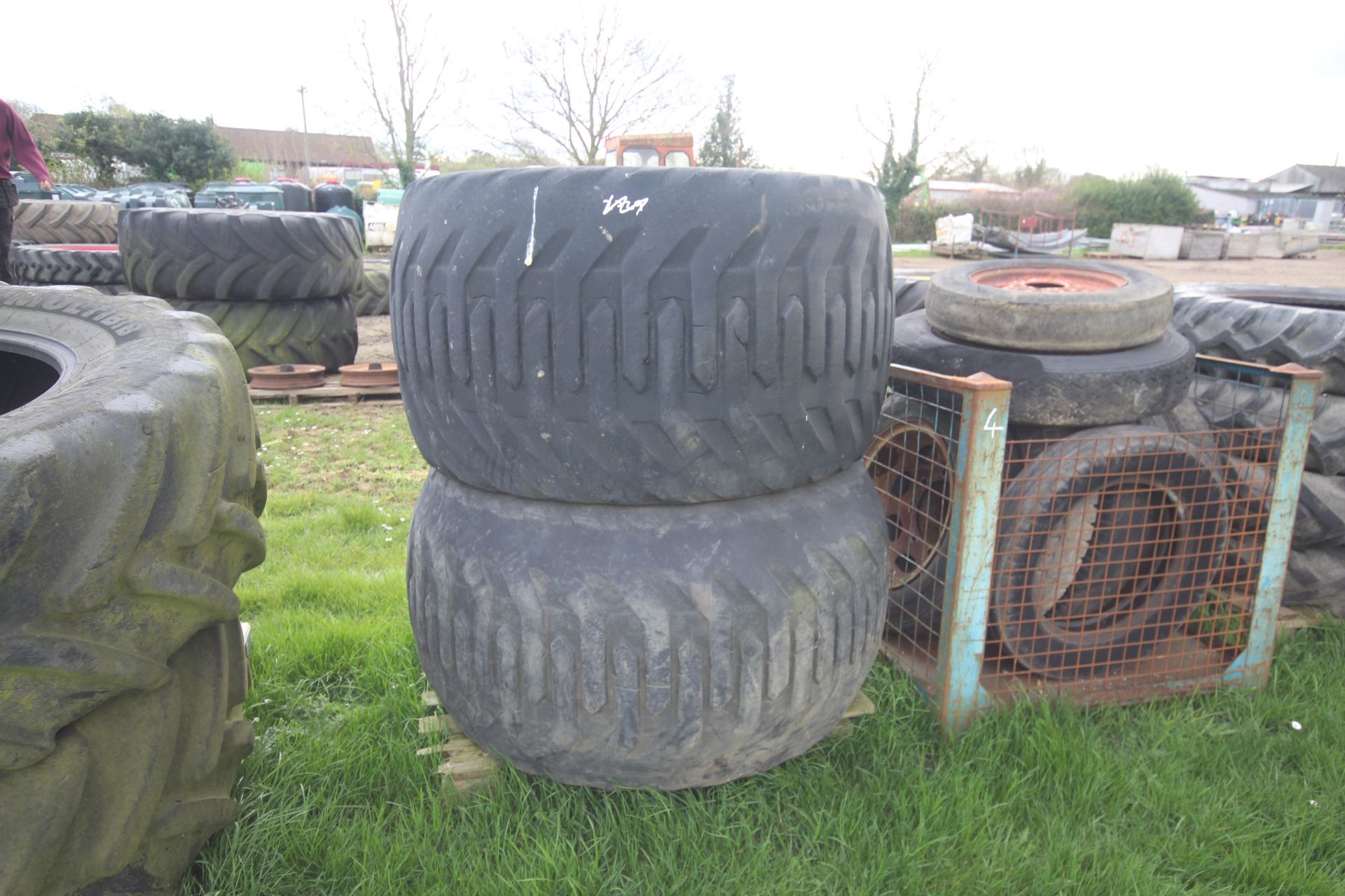 2x 700/50-26.5 flotation wheels and tyres. - Image 2 of 4