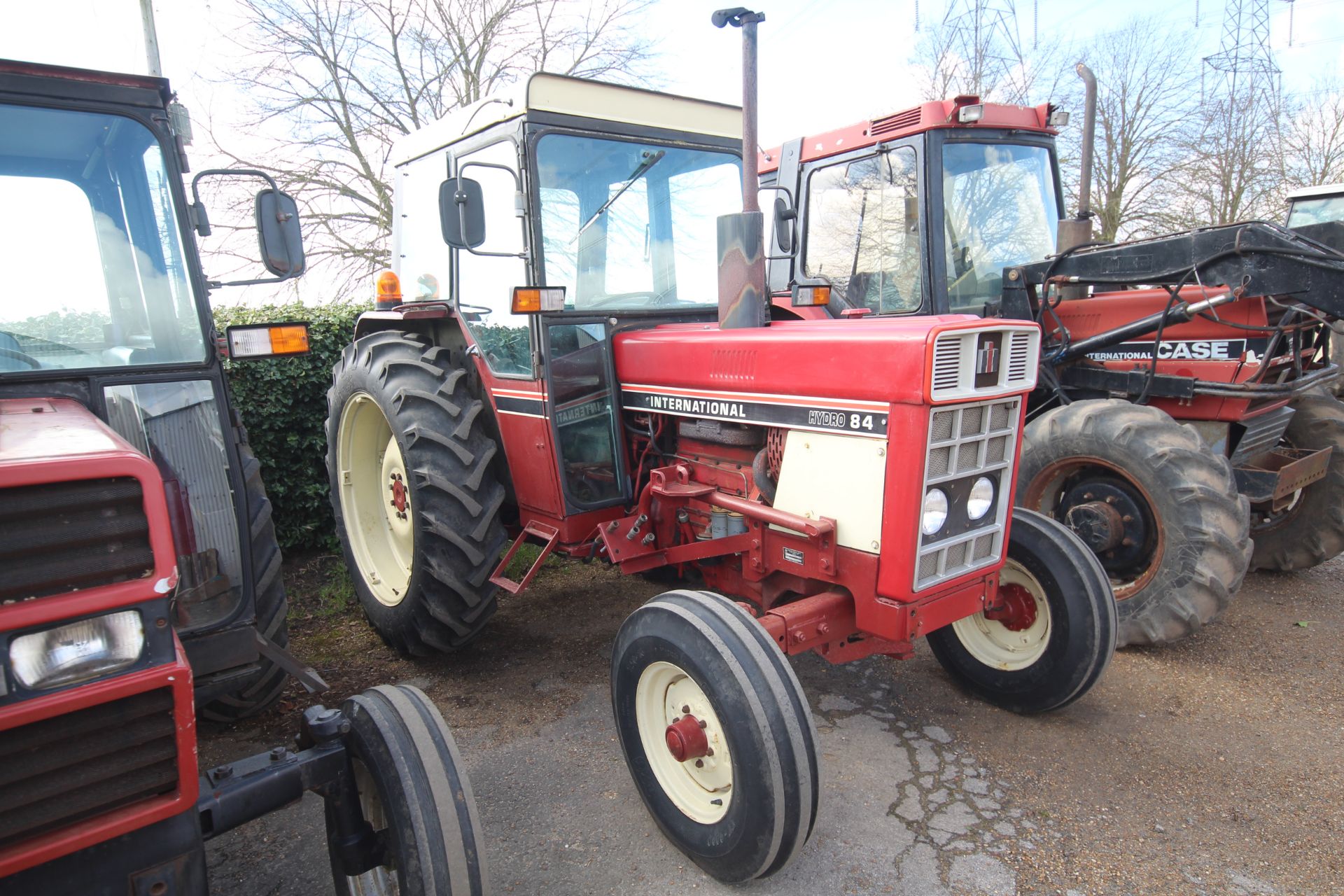 International Hydro 84 2WD tractor. Registration RGV 594W. Date of first registration 19/03/1981.