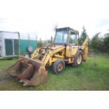 International Harvester 260A 2WD backhoe loader. Registration CWJ 891T (no paperwork). Date of first