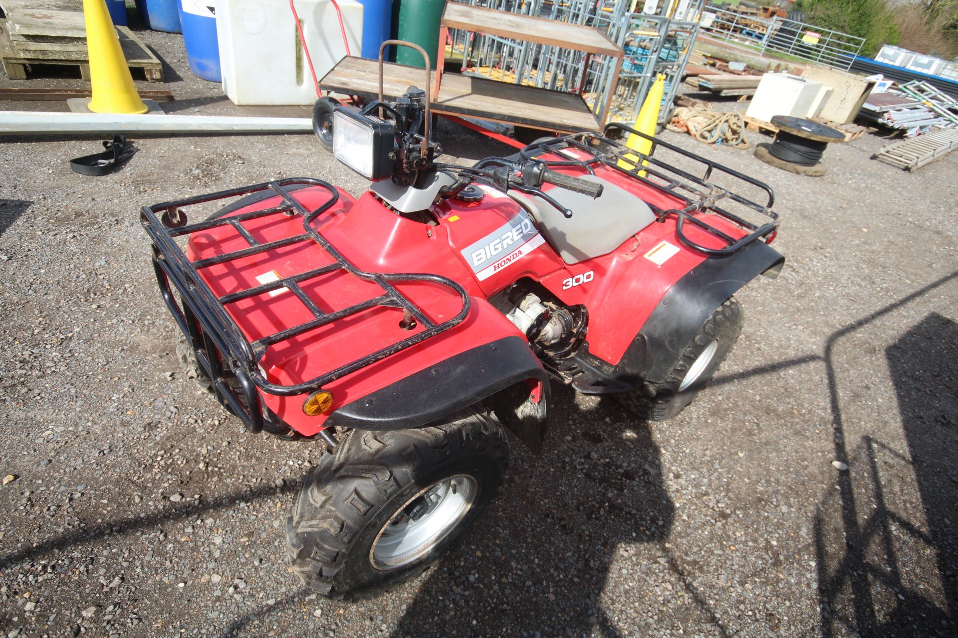 Honda Big Red 300 2WD quad bike. 1992. Owned from new. Key held. V - Bild 4 aus 24