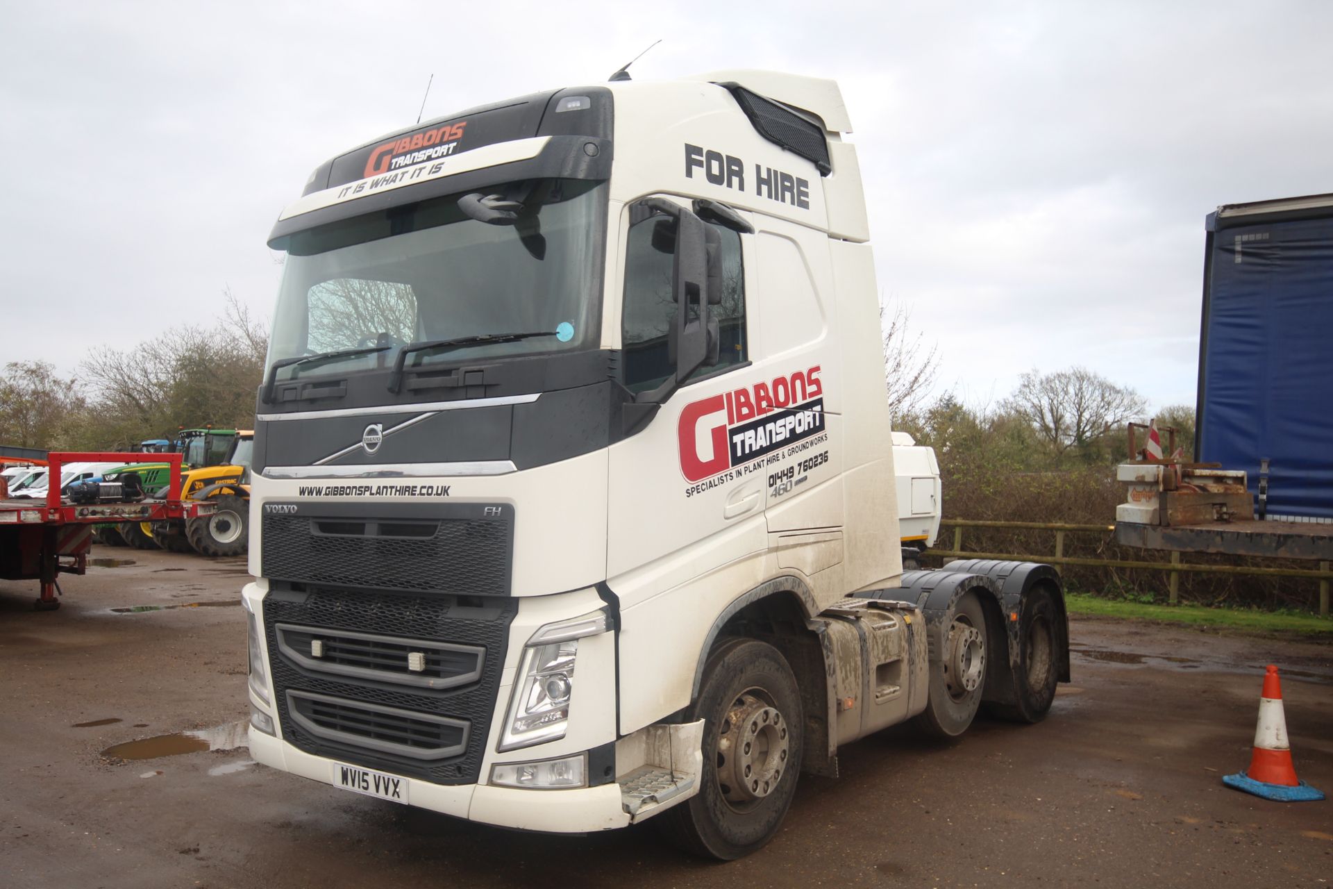 Volvo FH 460 6x2 Euro-6 auto mid-lift 44T unit. Registration WV15 VVX. Date of first registration - Image 2 of 83