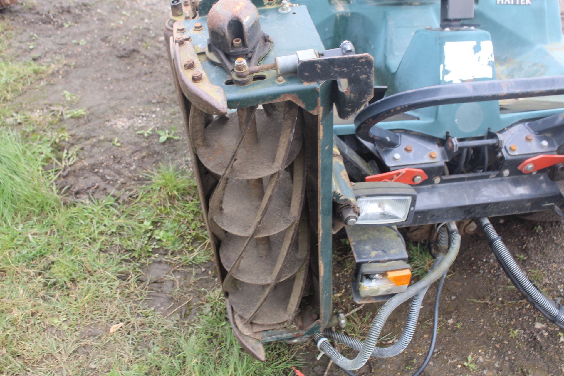 Hayter LT324 4WD ride-on triple gang cylinder mower. Registration KE03 GYG. Date of first - Image 7 of 24