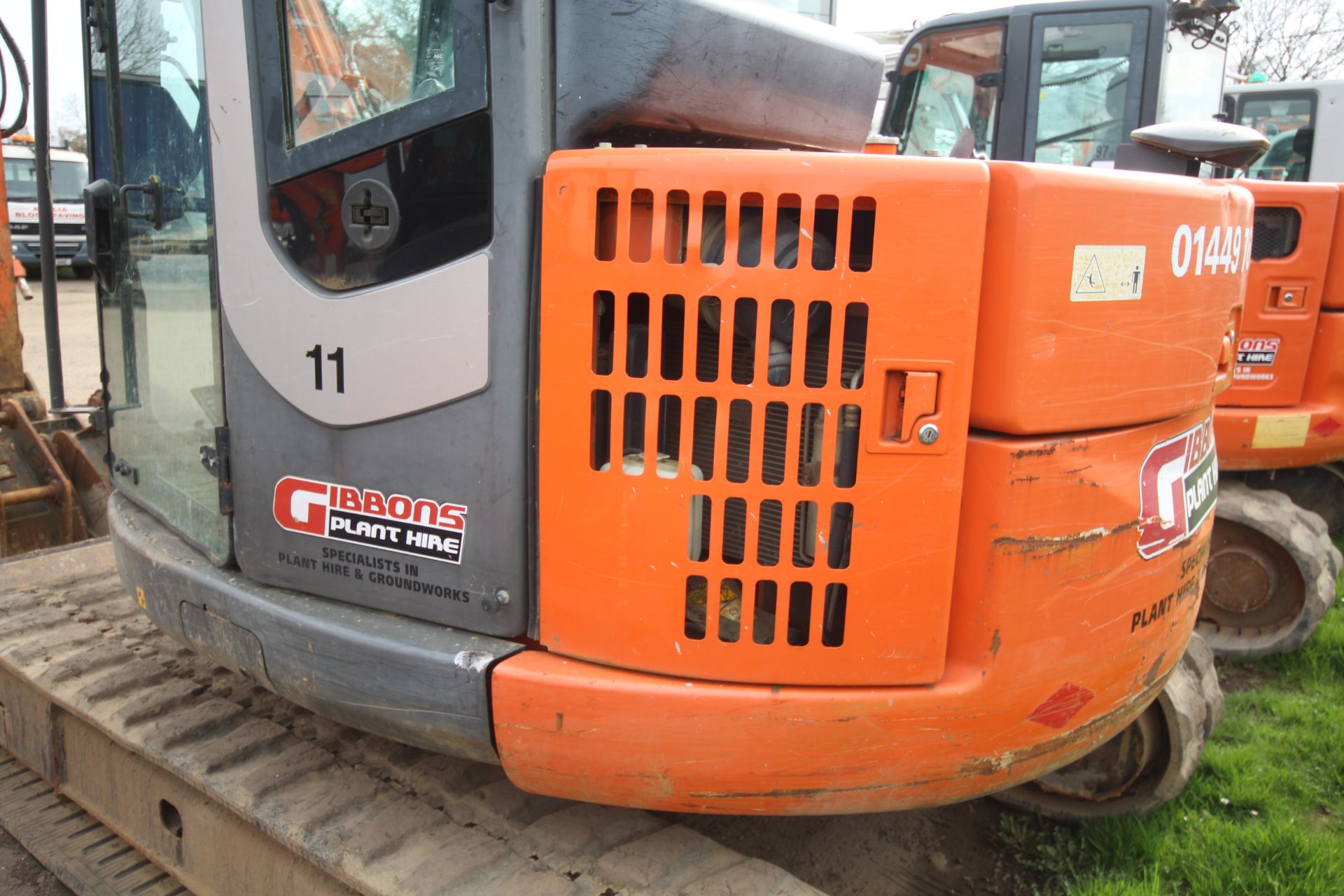 Hitachi Z-Axis 85-USB LC-3 8.5T rubber track excavator. 2012. 7,217 hours. Serial number HCM - Image 26 of 71