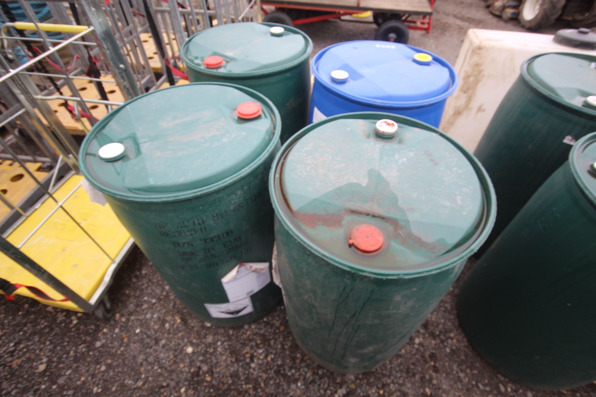 4x 200L plastic drums. V - Image 2 of 2