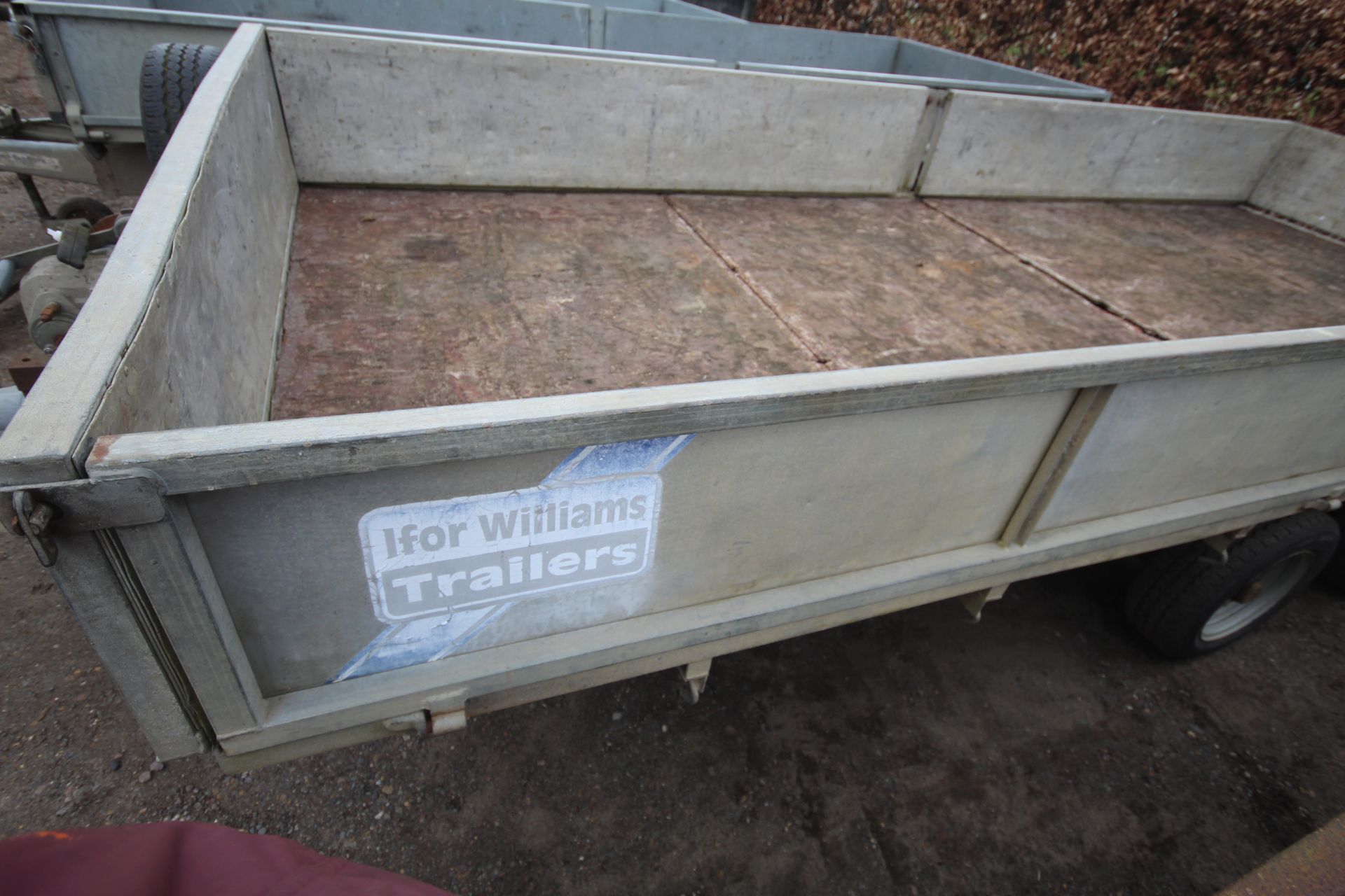 Ifor Williams LL166G 16ft twin axle flat bed trailer. Serial number 64791. With sides, spare - Image 32 of 35