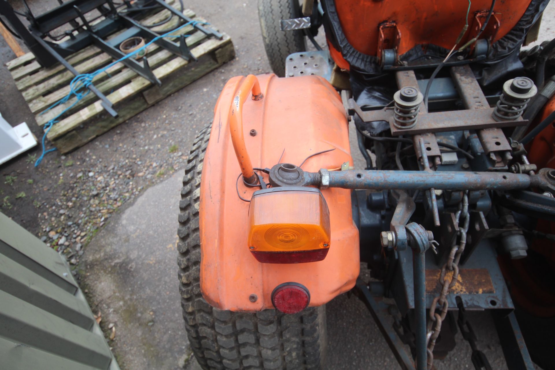Kubota B7100 HST 4WD compact tractor. 3,134 hours. 29/12.00-15 rear turf wheels and tyres. Front - Image 20 of 41