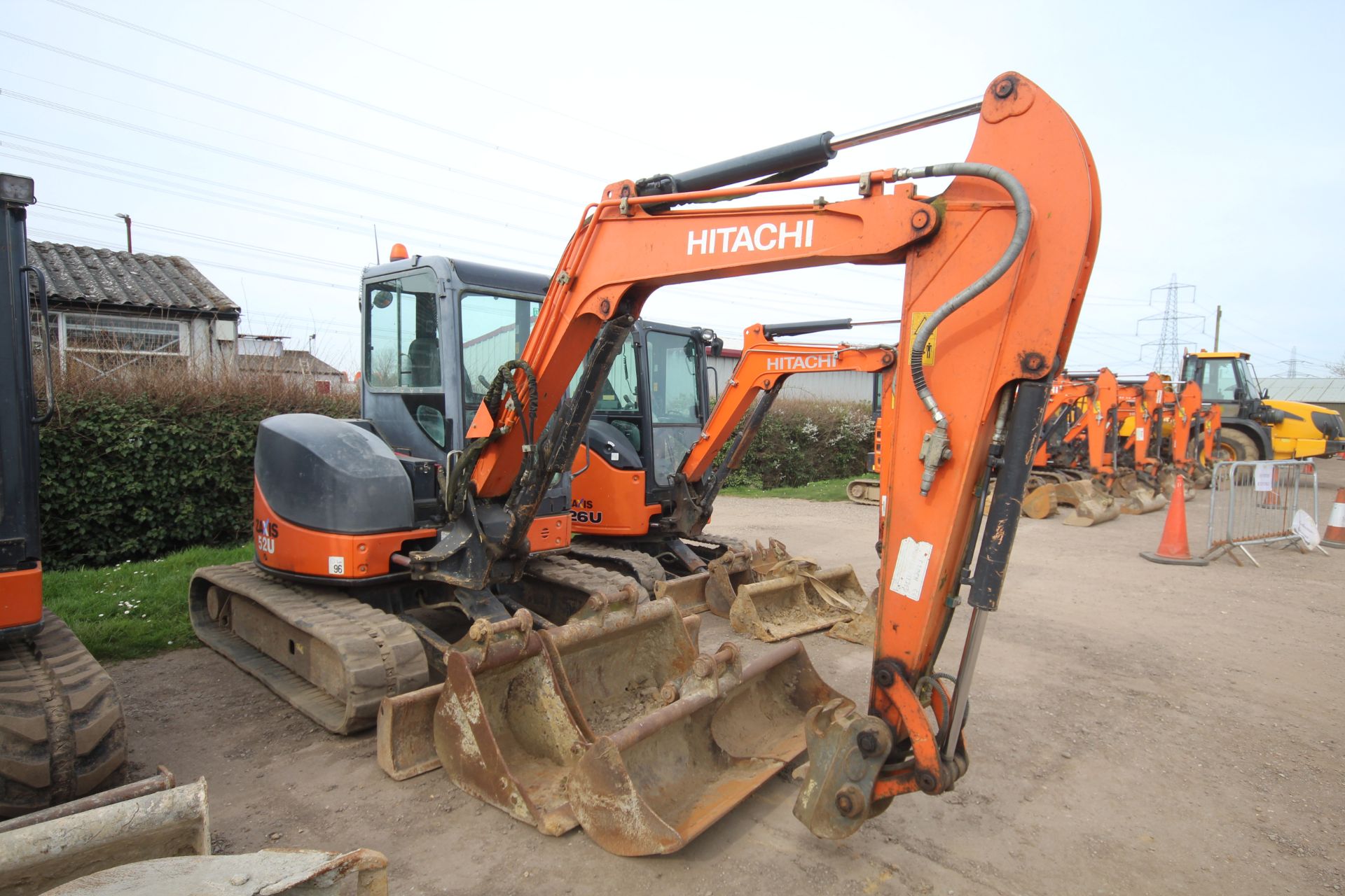 Hitachi Z-Axis 52U-3 CLR 5T rubber track excavator. 2013. 5,066 hours. Serial number HCM