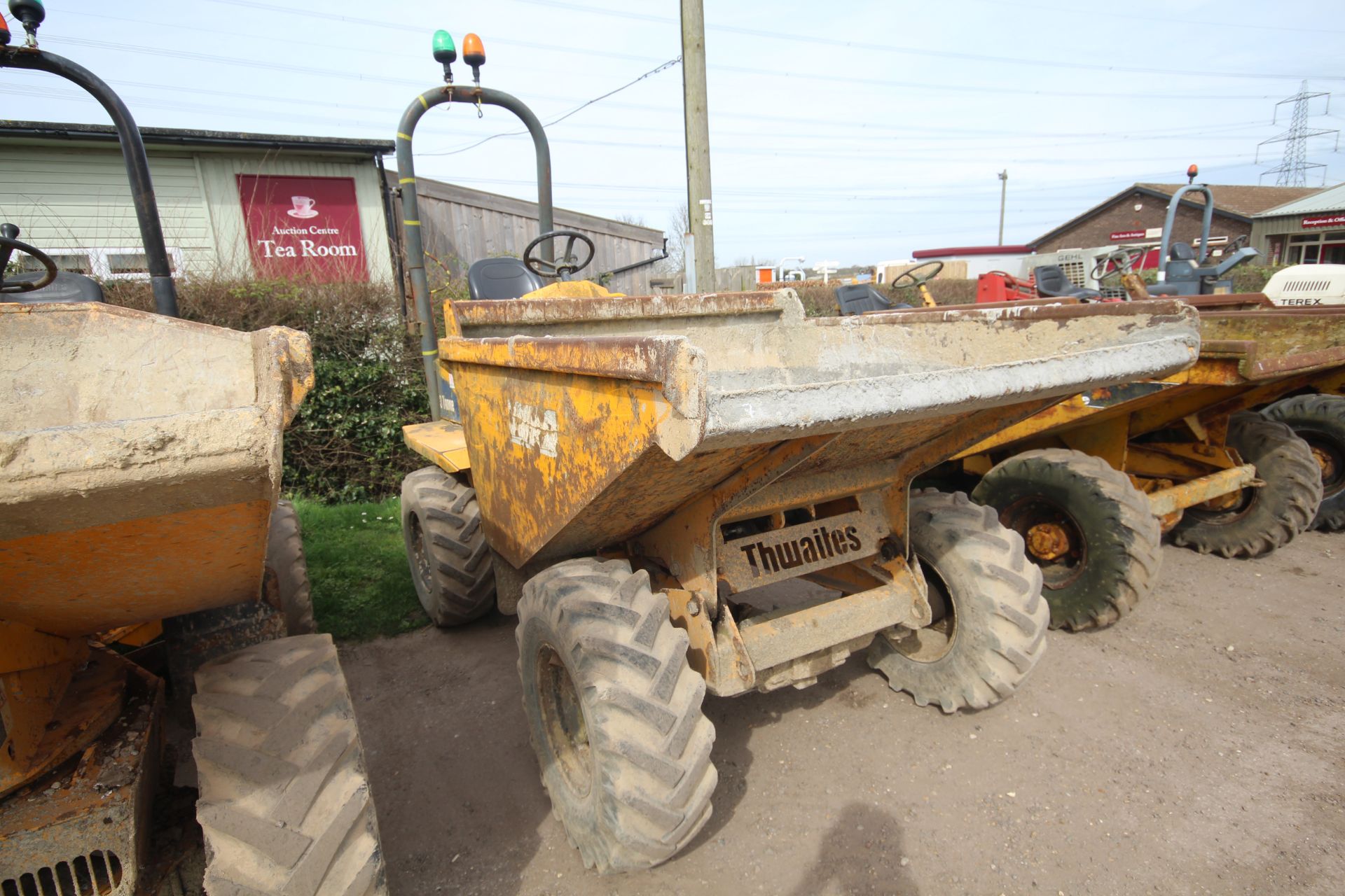 Thwaites 3T 4WD dumper. 2008. 2,664 hours. Serial number SLCM57077701B2425. 11.5/80-15.3 wheels - Image 2 of 31