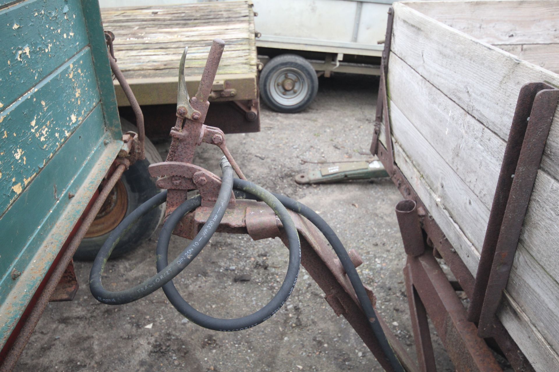 3T single axle tipping trailer. Vendor reports tips well. V - Image 4 of 20