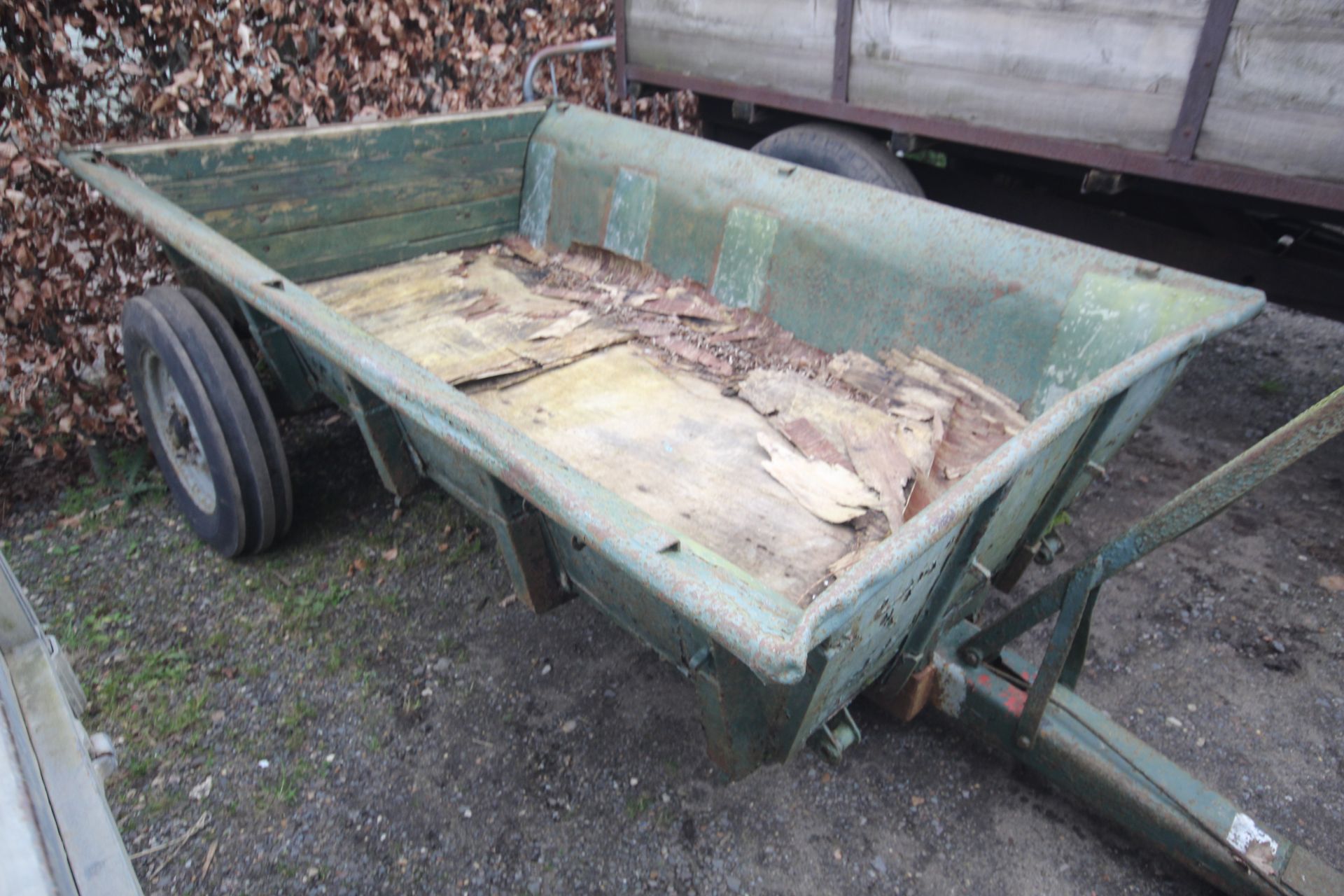 Ferguson LJEA-40 30cwt tipping trailer. Badged. Serial number 1371. For restoration. - Image 11 of 16