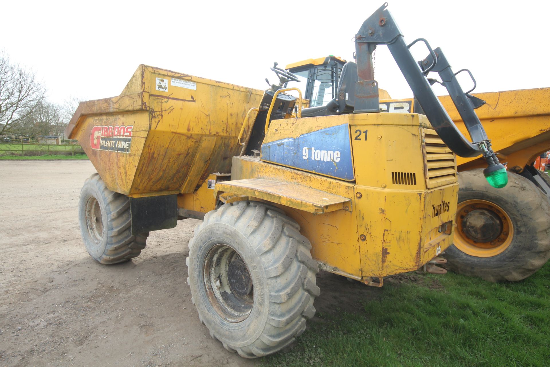 Thwaites 9T 4WD dumper. 2005. Unknown hours. Serial number SLCM39022507A6719. 500/60-22.5 wheel - Image 4 of 32