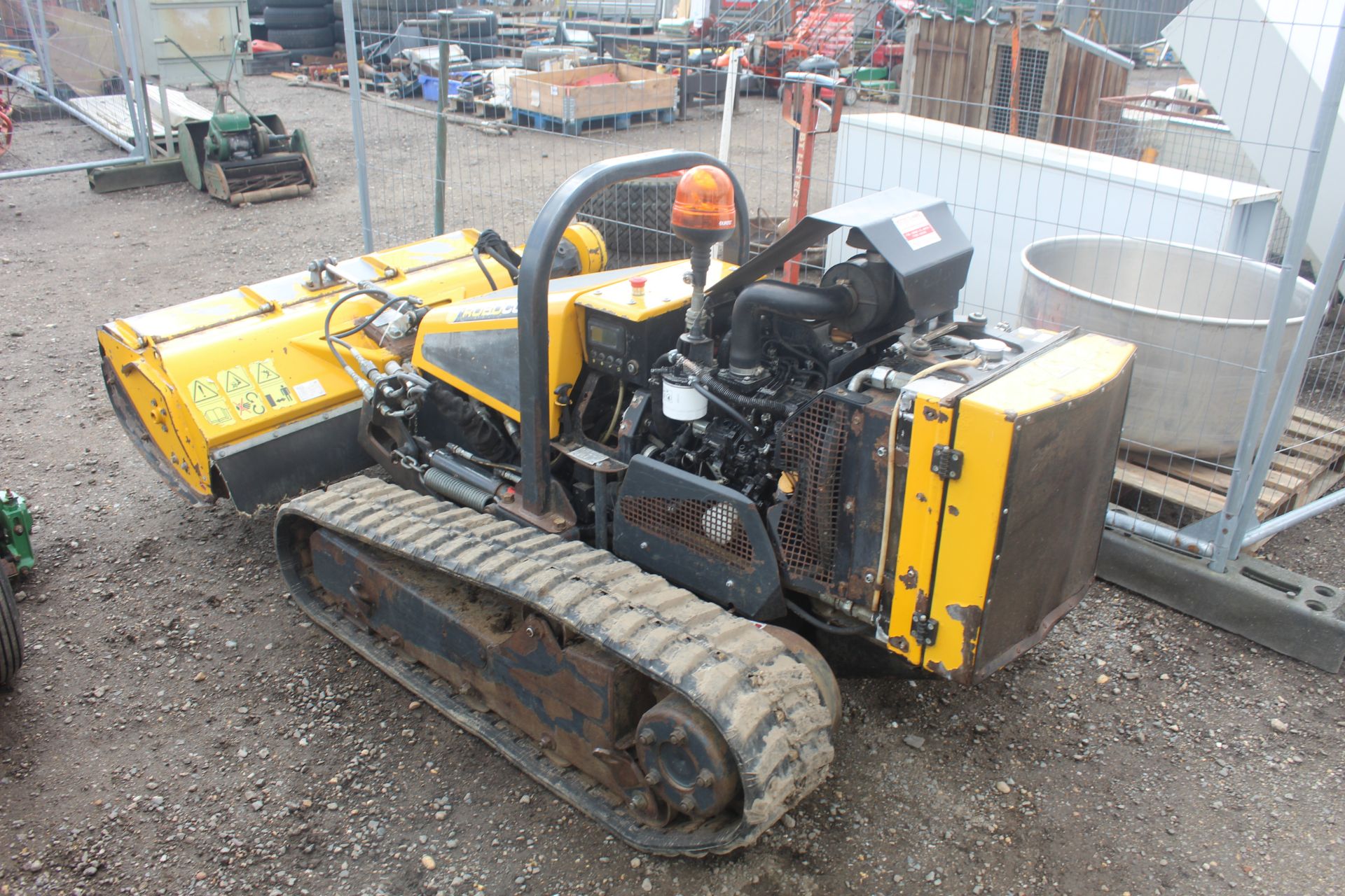 McConnel Robocut remote control rubber track flail mower. 2015. 1,285 hours. Serial number M1538518. - Image 4 of 31