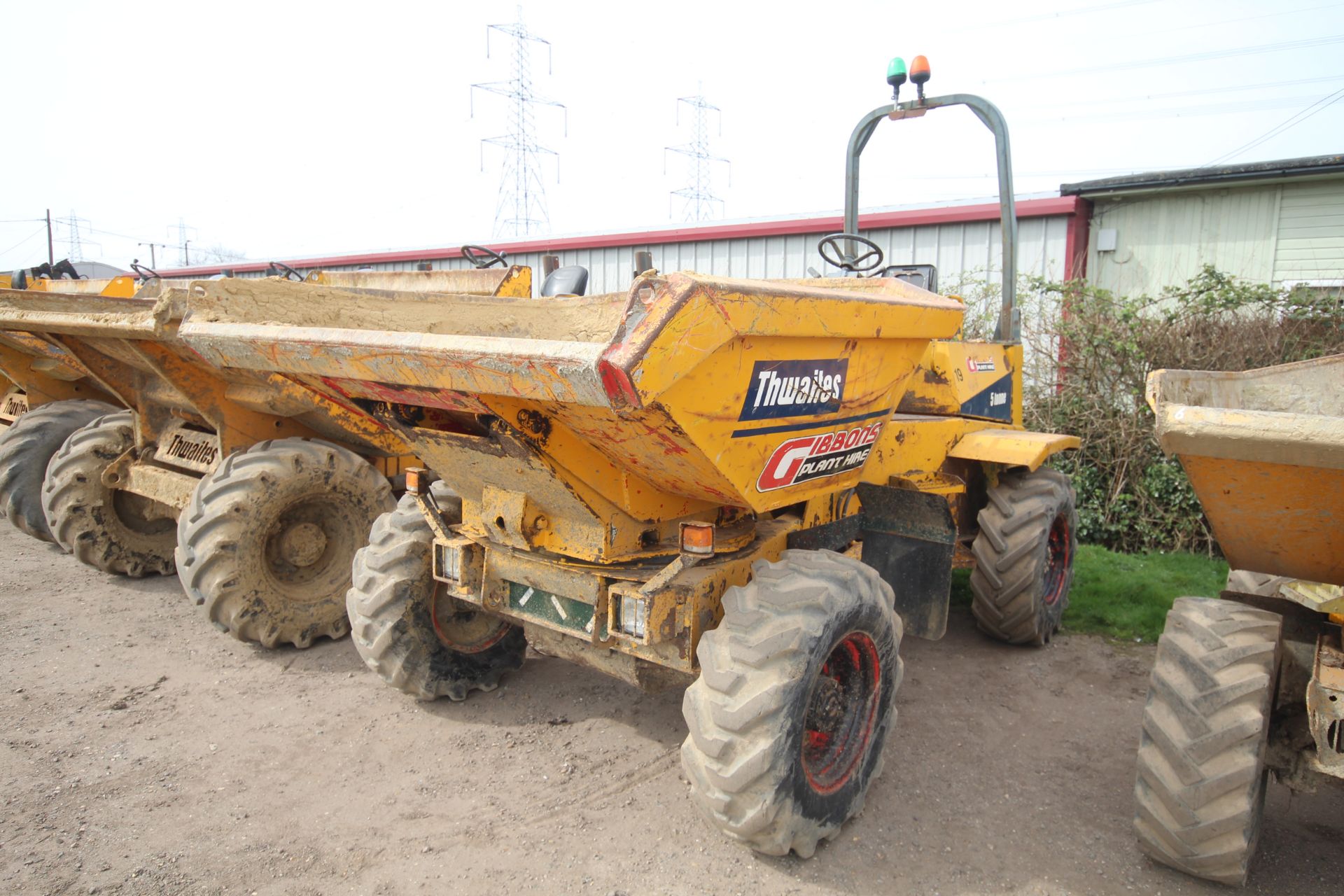 Thwaites 5T 4WD swivel tip dumper. 2003. 3,330 hours. Serial number SLCM355ZZ35.A3194. 12.5/80-18