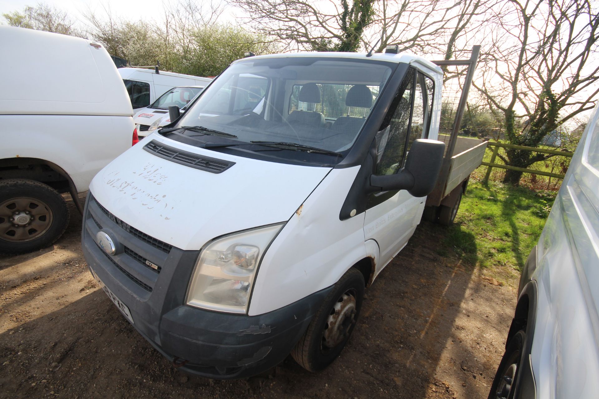 Ford Transit 2.4L diesel 3.5T drop side tipper. Registration BX08 PXC. Date of first registration - Image 4 of 59