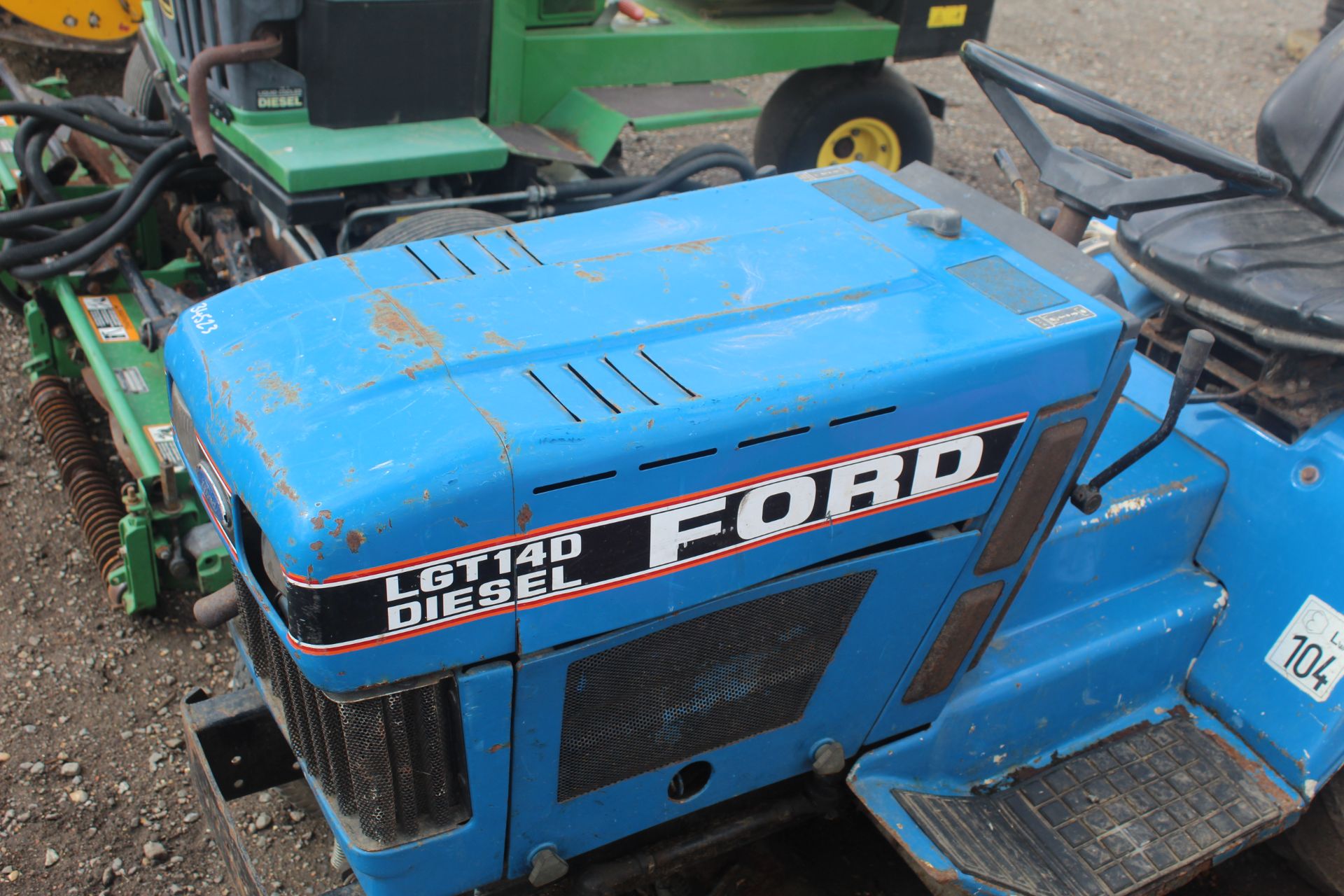 Ford LGT14D diesel hydrostatic ride-on mower. Key held. - Image 5 of 21