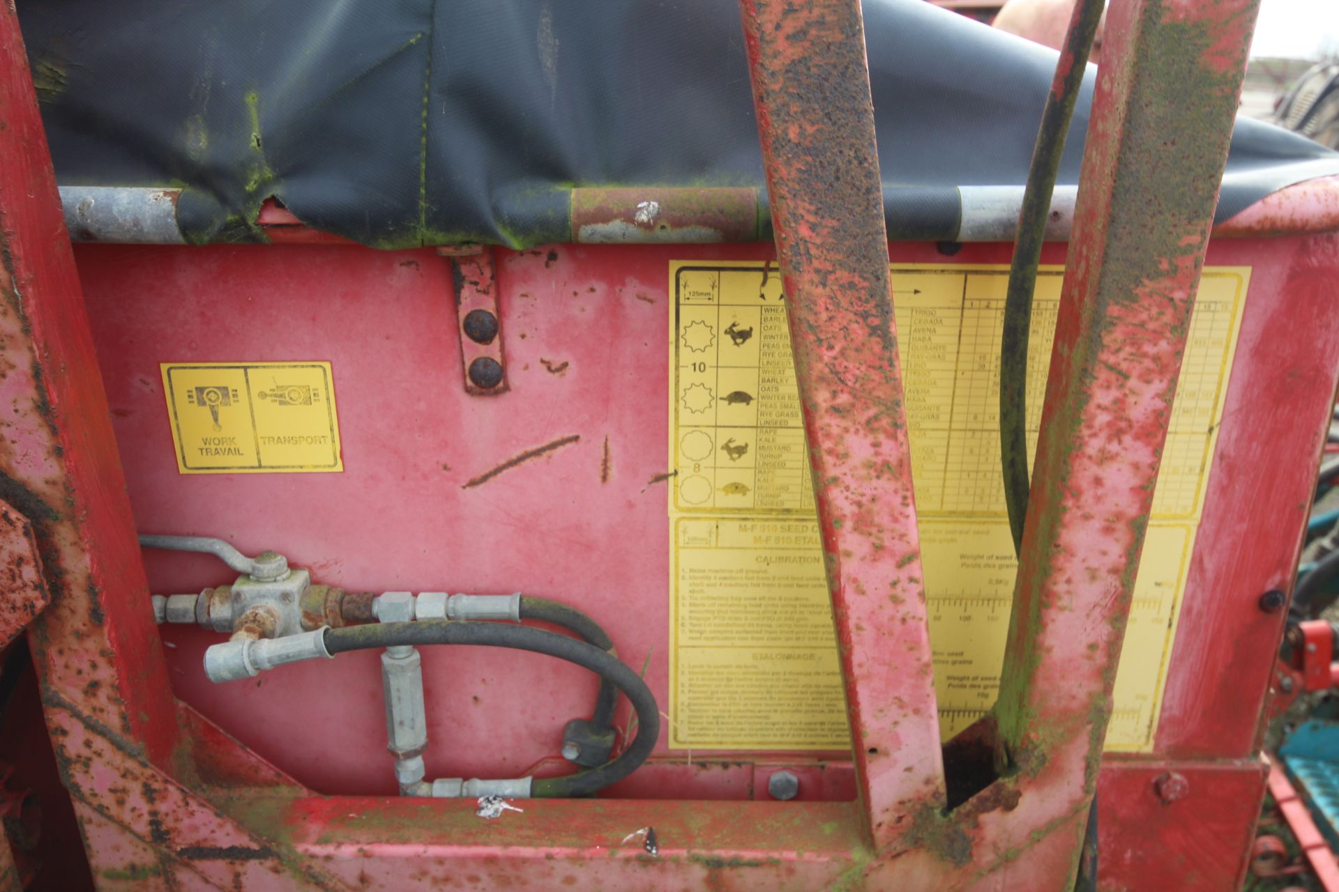 Massey Ferguson/ Vicon LZ510 hydraulic folding Suffolk coulter drill. - Image 20 of 25