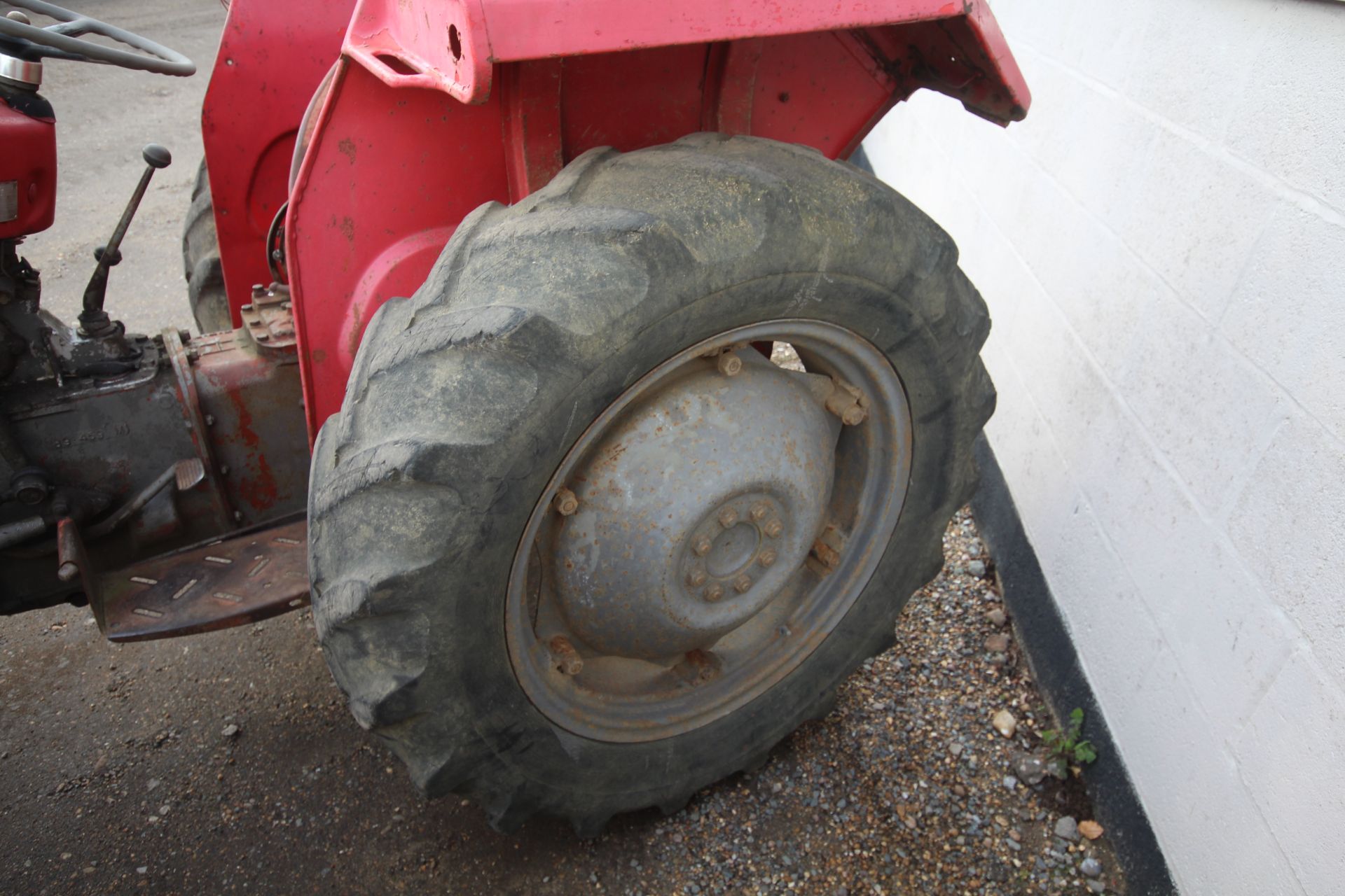 Massey Ferguson 35X 2WD tractor. 1963. Serial number SNMY313859. 11-28 rear wheels and tyres. - Image 15 of 43