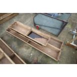 4x wooden sheep troughs. V