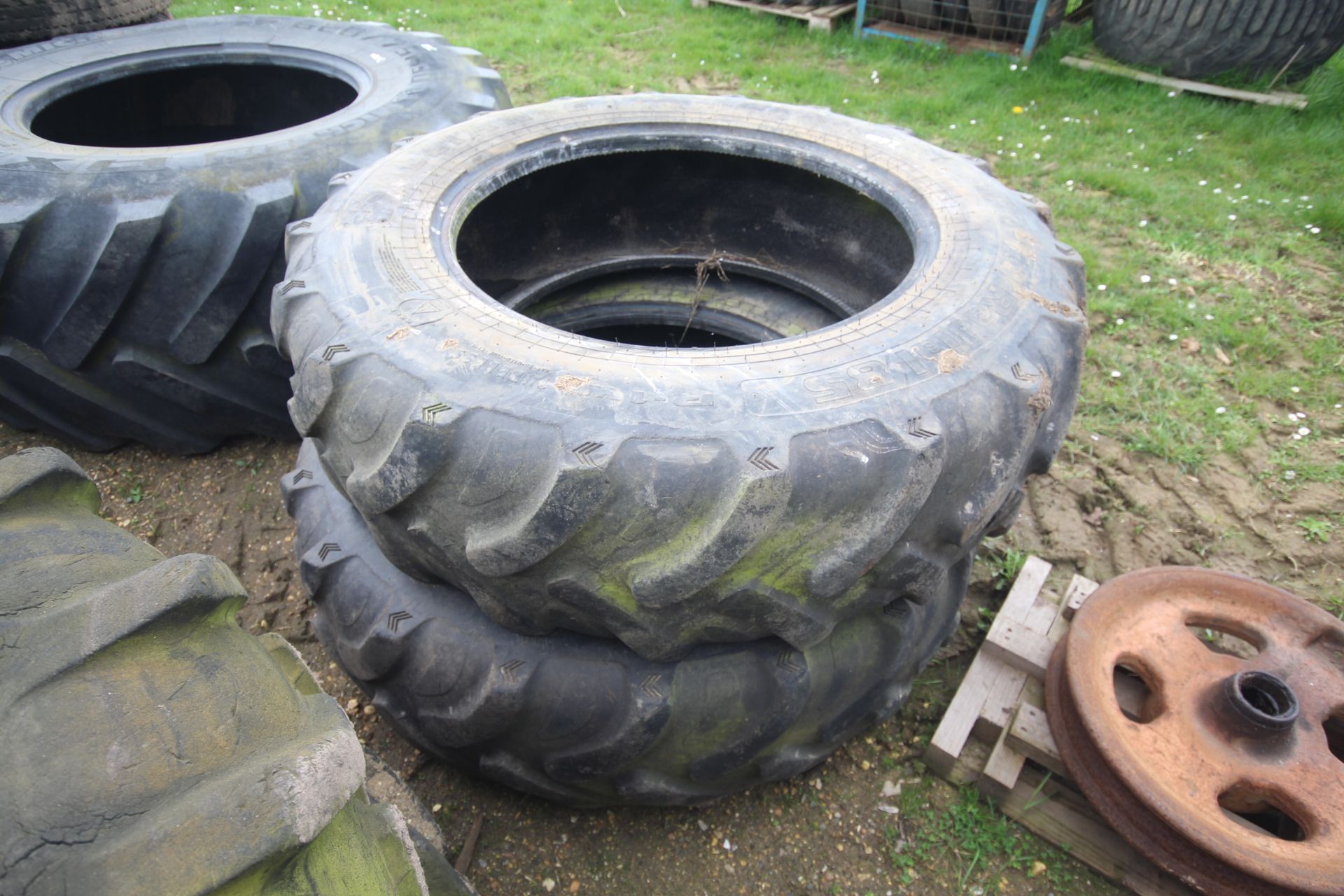 Pair of Alliance 380/85R30 tyres. V - Image 2 of 5