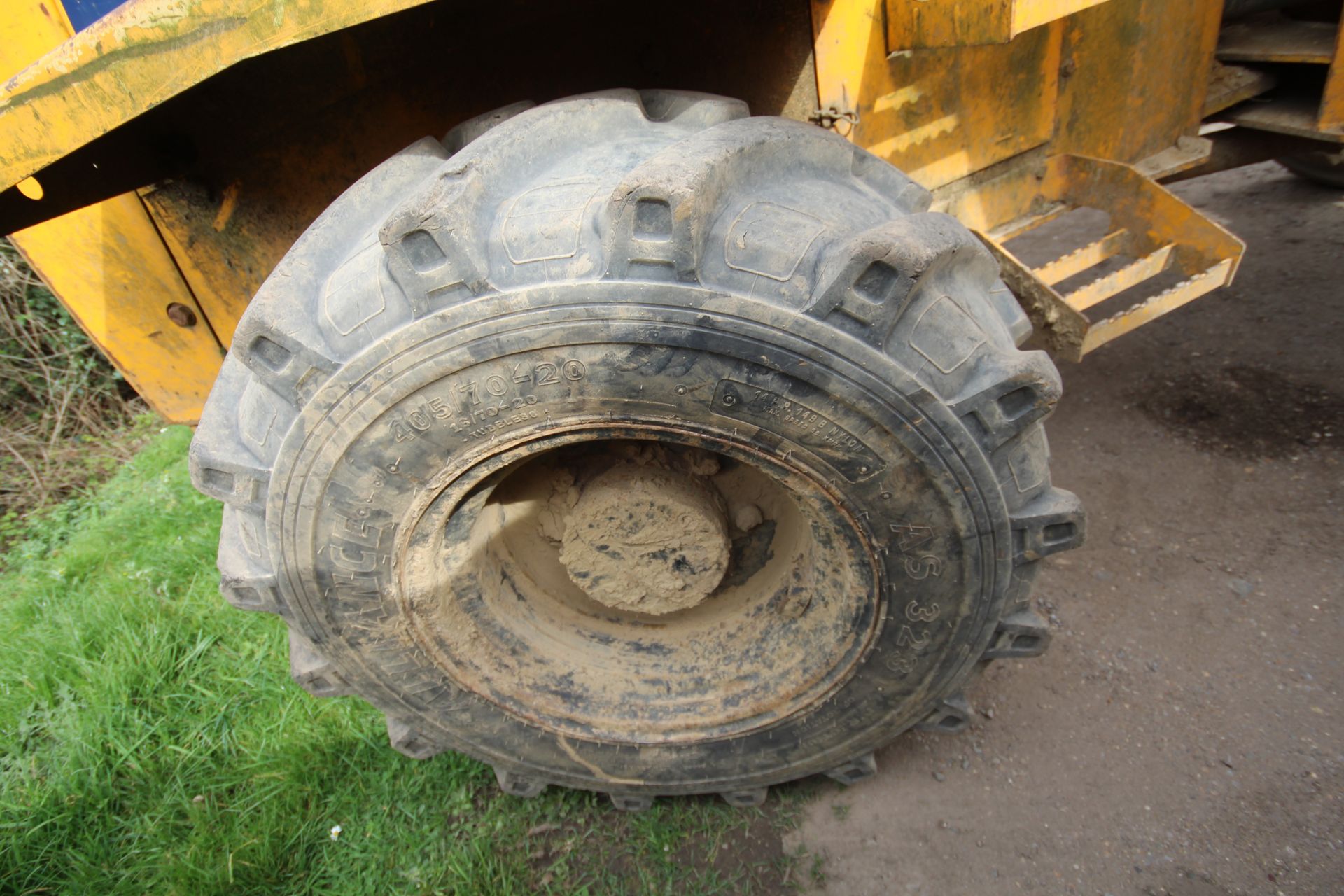 Thwaites 6T 4WD dumper. 2007. 4,971 hours. Serial number SLCM565ZZ706B4658. 405/70-20 wheels and - Image 12 of 35