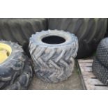 Pair of 425/55R17 tyres. V