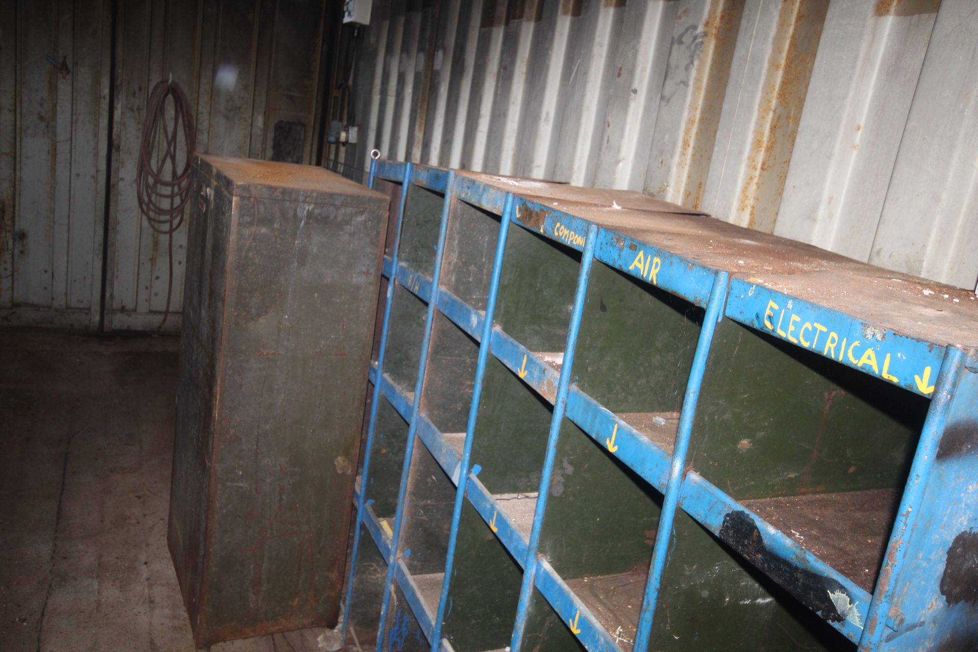 20ft shipping container. Previously used as workshop. With bench and storage racks. - Image 10 of 10