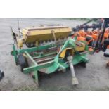 Jones Engineering bed tiller. With crumbler and seedbox. V