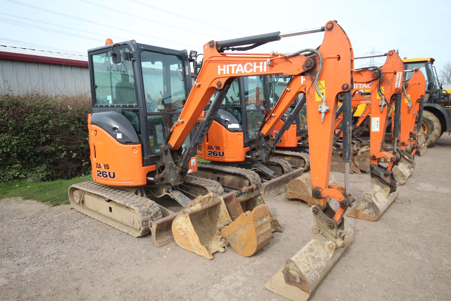 Hitachi Z-Axis 26U-5a 2.6T rubber track excavator. 2018. 2,061 hours. Serial number HCM